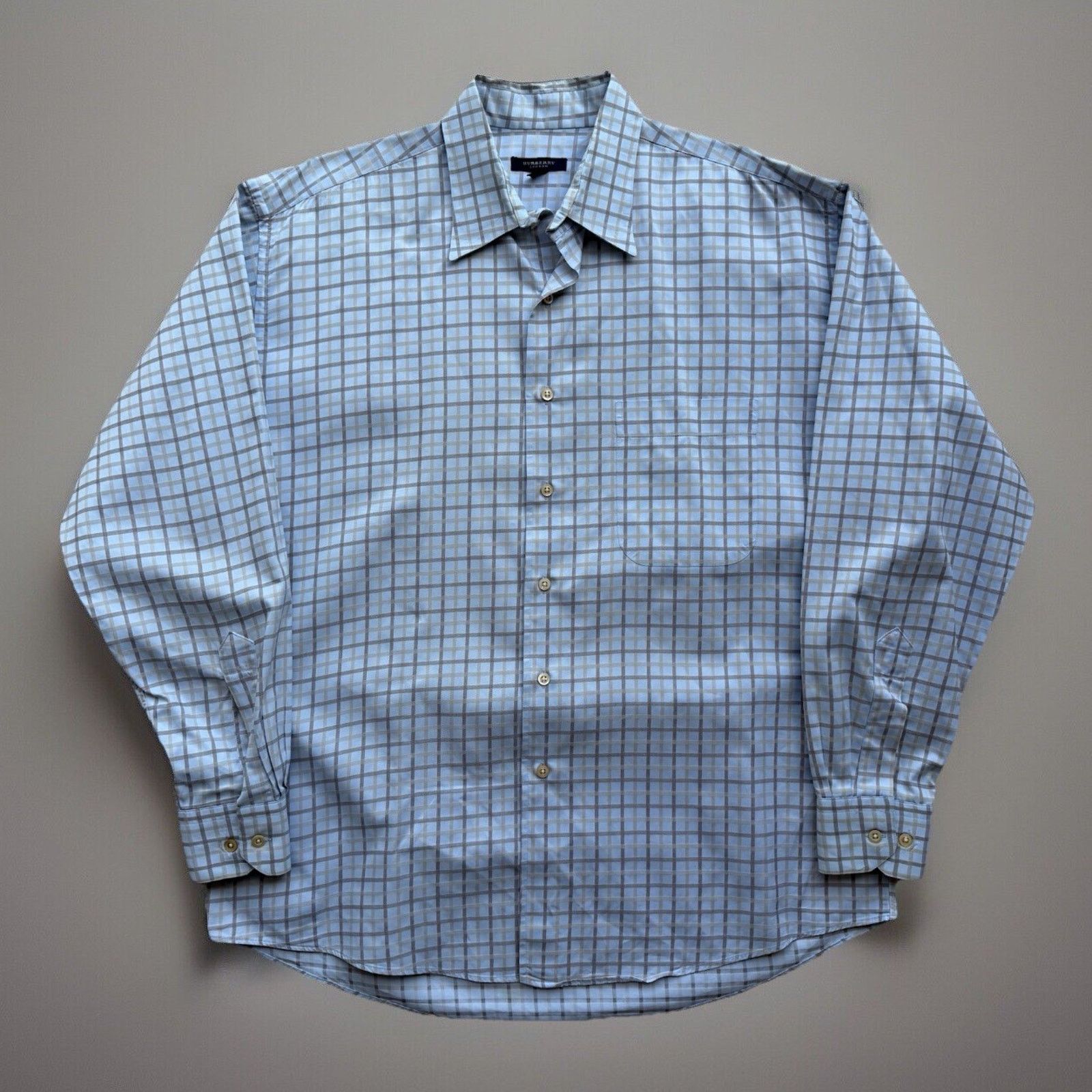 Burberry Burberry Shirt Large Multicolor Plaid Oxford London Designer Size US L / EU 52-54 / 3 - 1 Thumbnail