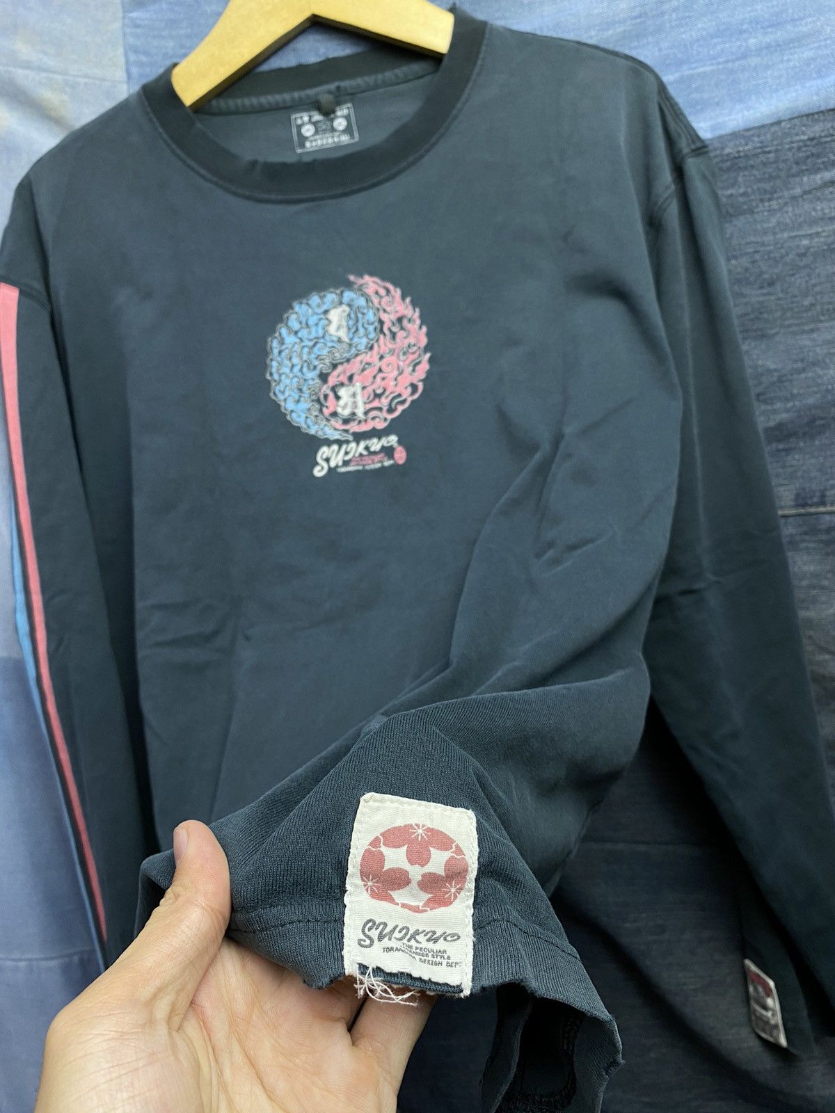If Six Was Nine × Japanese Brand × Le Grande Bleu (L.G.B.) japanese longsleeve the peculiar japan style Size US L / EU 52-54 / 3 - 10 Thumbnail