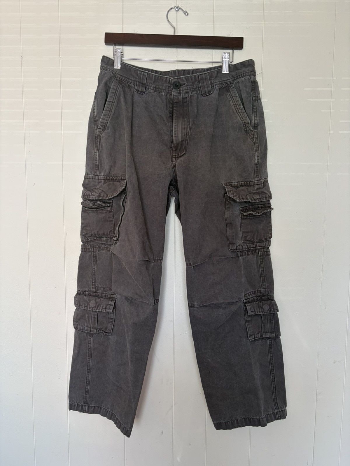 Japanese Brand Lovecandy grey cargo pants Size US 34 / EU 50 - 1 Thumbnail
