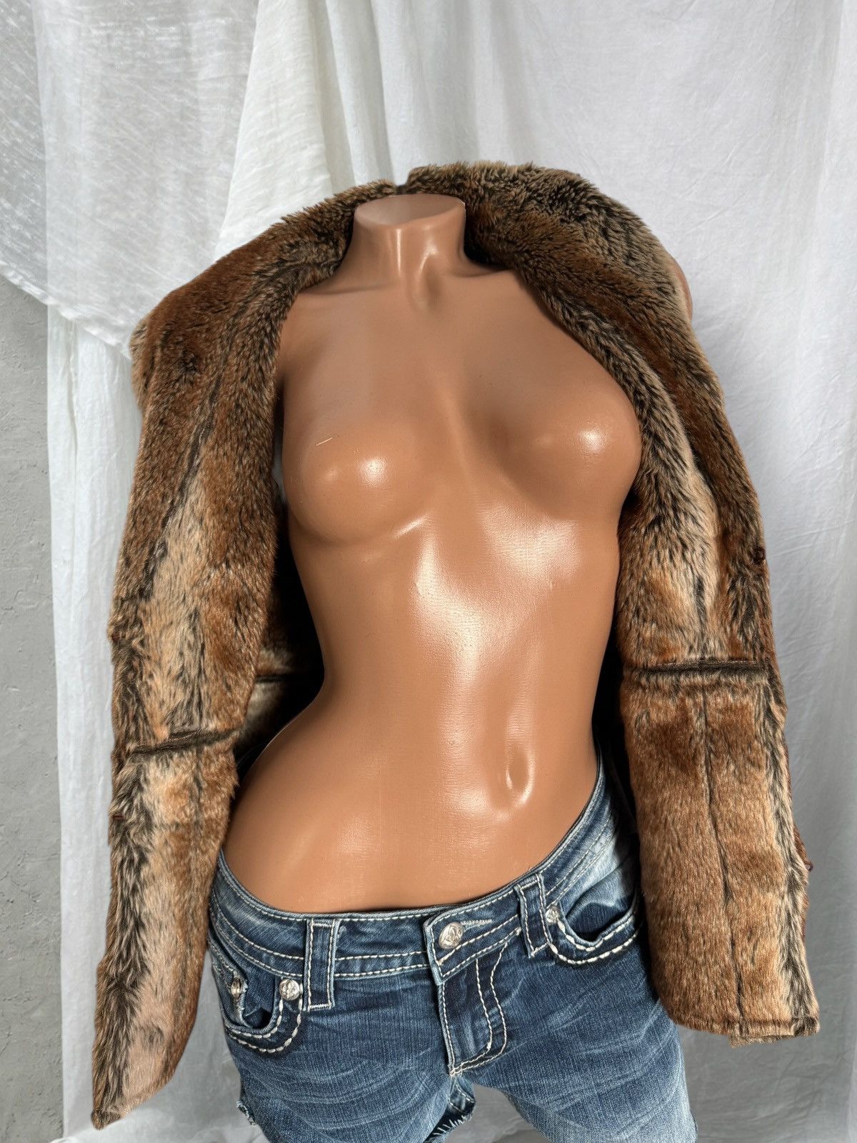Hysteric Glamour Amazing Y2K 2000’s Aesthetic Faux Fur Vintage Vest Jacket Size S / US 4 / IT 40 - 3 Thumbnail
