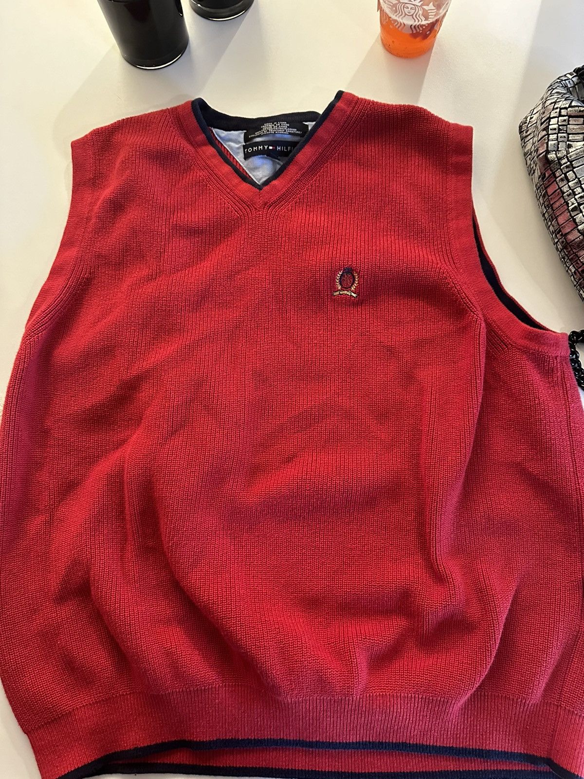 Tommy Hilfiger × Vintage Tommy Hilfiger Sweater Vest Size US M / EU 48-50 / 2 - 1 Thumbnail