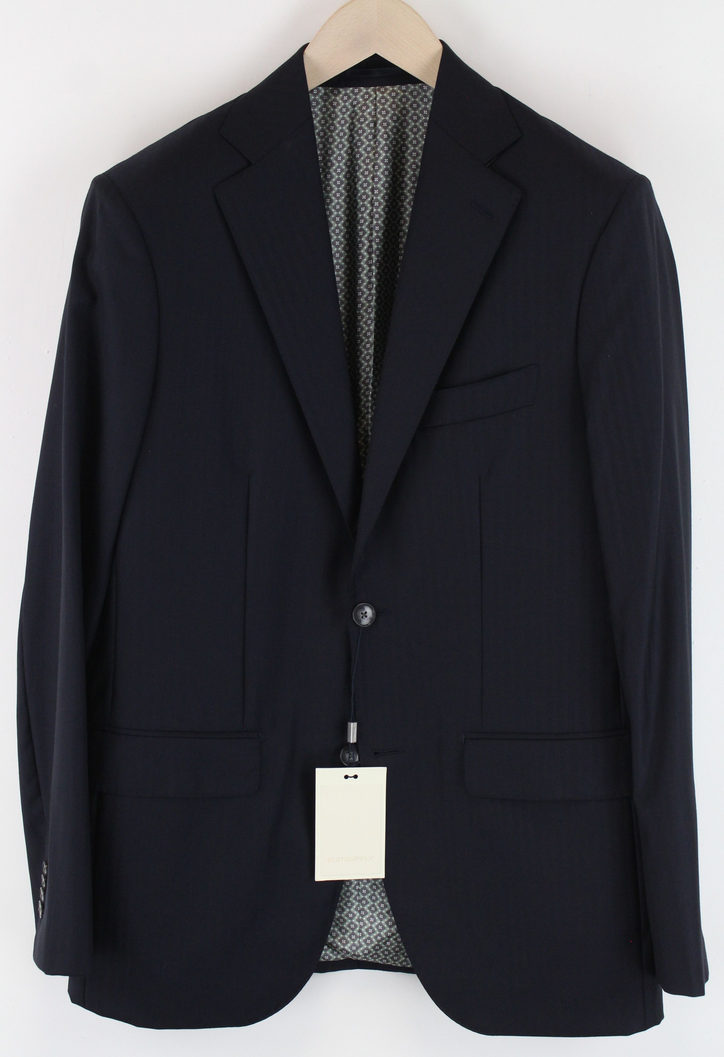 Suitsupply LAZIO UK38 Navy Wool Single-Breasted Lined Blazer 60883 Size 38R - 1 Thumbnail