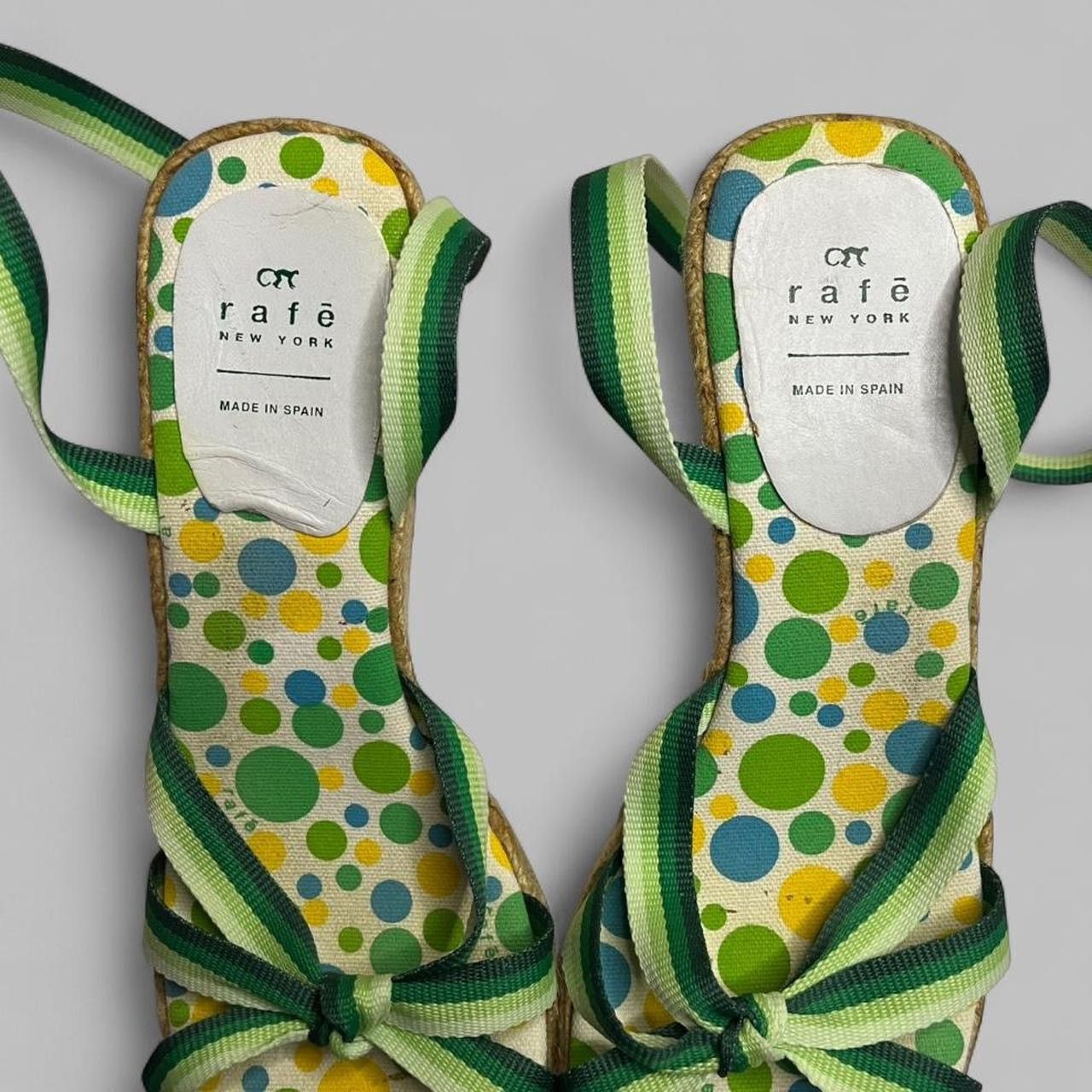 Other green / yellow polka dot rafē wedges ankle ribbon size 9 Size US 9 / IT 39 - 4 Thumbnail