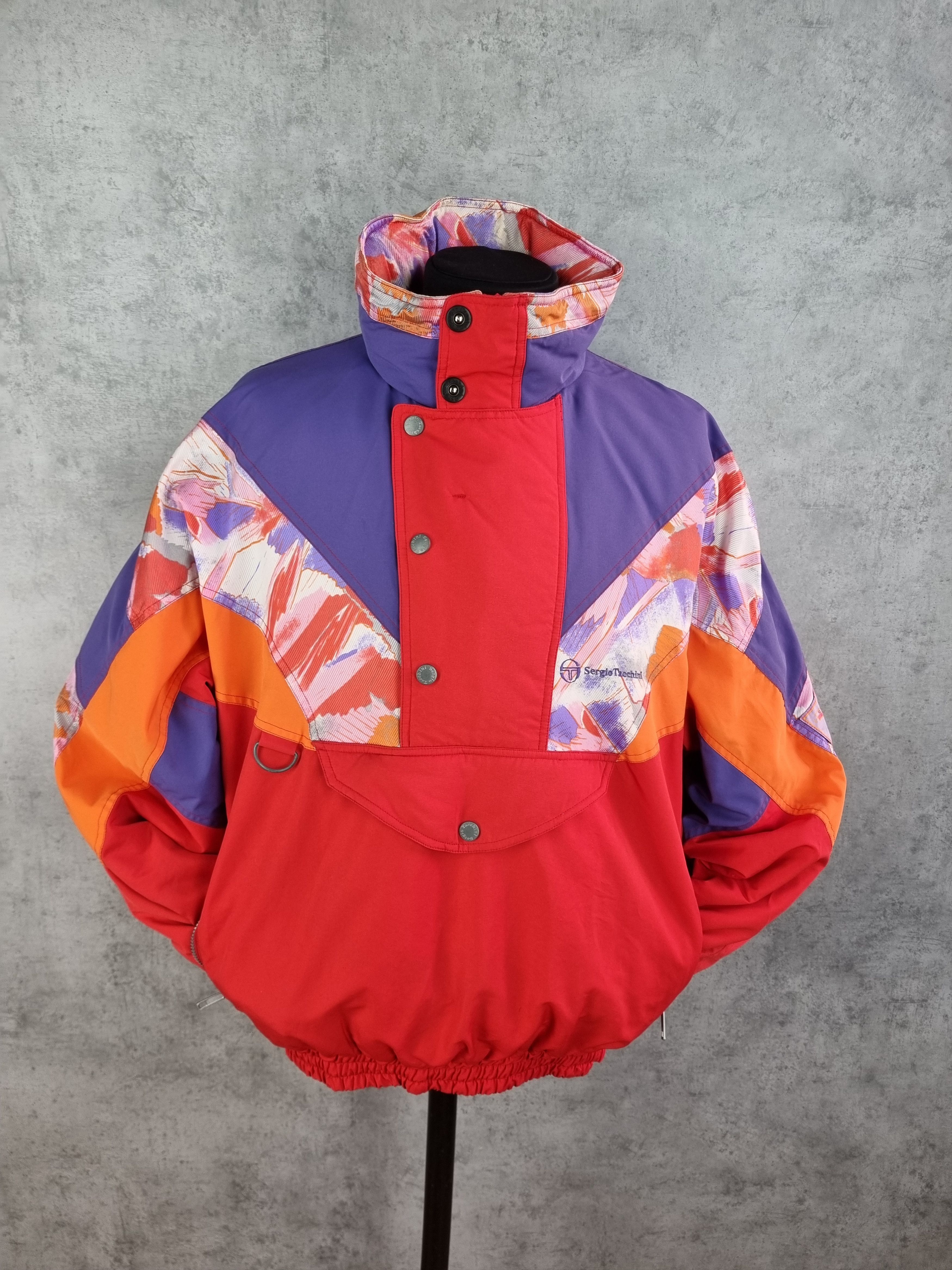 Sergio Tacchini × Vintage 90s Ski Anorak Sergio Tacchini Vintage Rare Jacket Size US XL / EU 56 / 4 - 16 Thumbnail