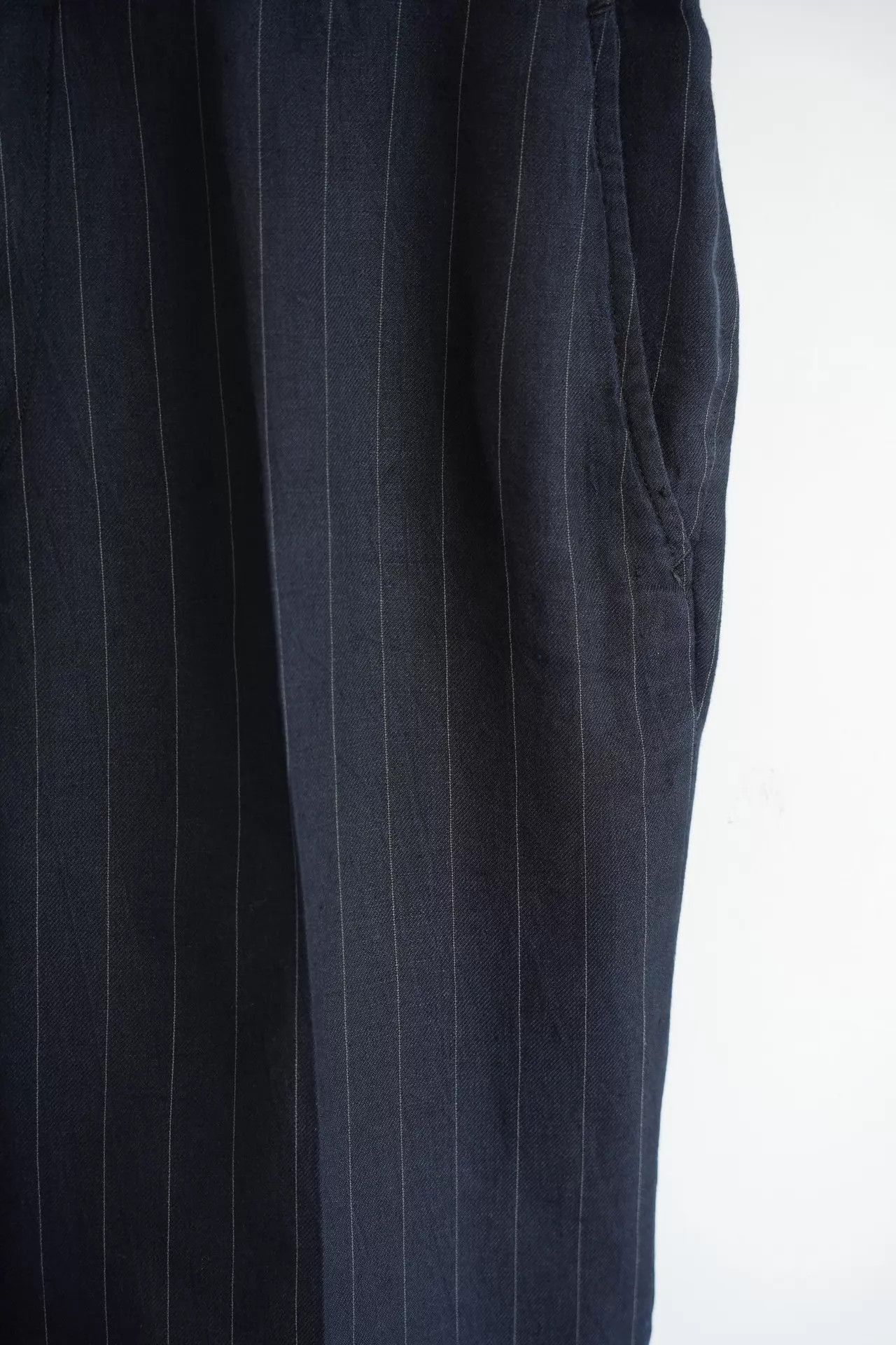 Yohji Yamamoto Yohji Yamamoto 05SS Kikko Blue Striped Linen Pants Size US 34 / EU 50 - 4 Thumbnail