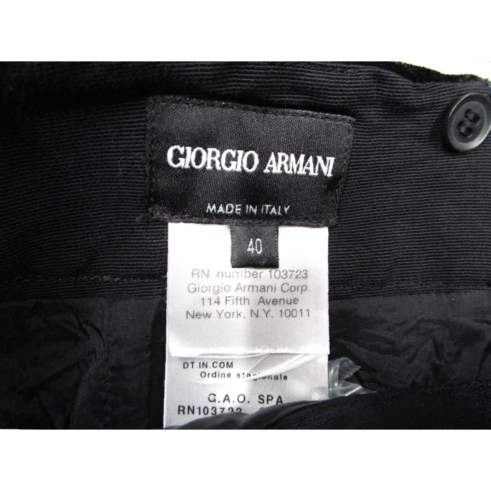 Giorgio Armani Giorgio Armani Skirt Women 40 Black Crushed Velvet Viscose Made in Italy Tailored A-Line Short Zip Logo Velvet Named City Holiday Theme (Mens, Womens) Size 27" / US 4 / IT 40 - 2 Thumbnail