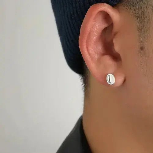 VIBE 100%925 silver vintage bean earrings Size ONE SIZE - 1 Thumbnail