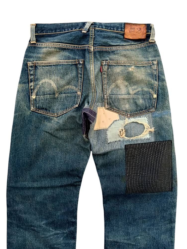 Evisu × Vintage Vintage Evis Selvedge Denim Custom Made Distressed Size US 31 - 6 Thumbnail