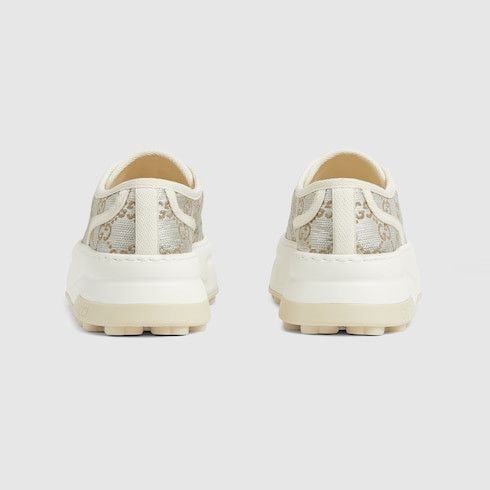 Gucci oc11z1025 GG Sneakers in Metallic Silver Size US 7.5 / IT 37.5 - 4 Thumbnail