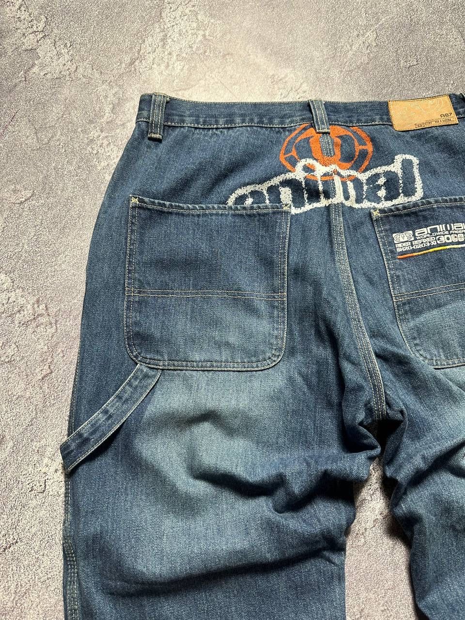 Ecko Unltd. × Vintage 💥90‘s Rap Animal Pants Carpenter Faded Jnco style Size US 34 / EU 50 - 4 Thumbnail