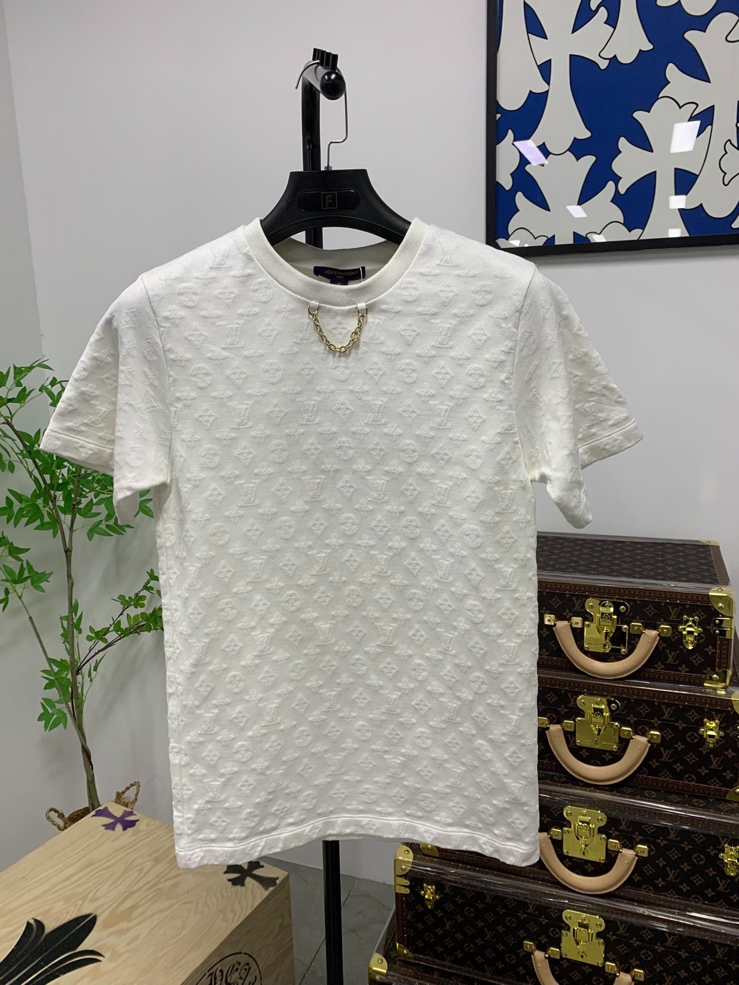 Louis Vuitton Louis Vuitton Monogram Chain T-Shirt XS Size US XS / EU 42 / 0 - 1 Thumbnail