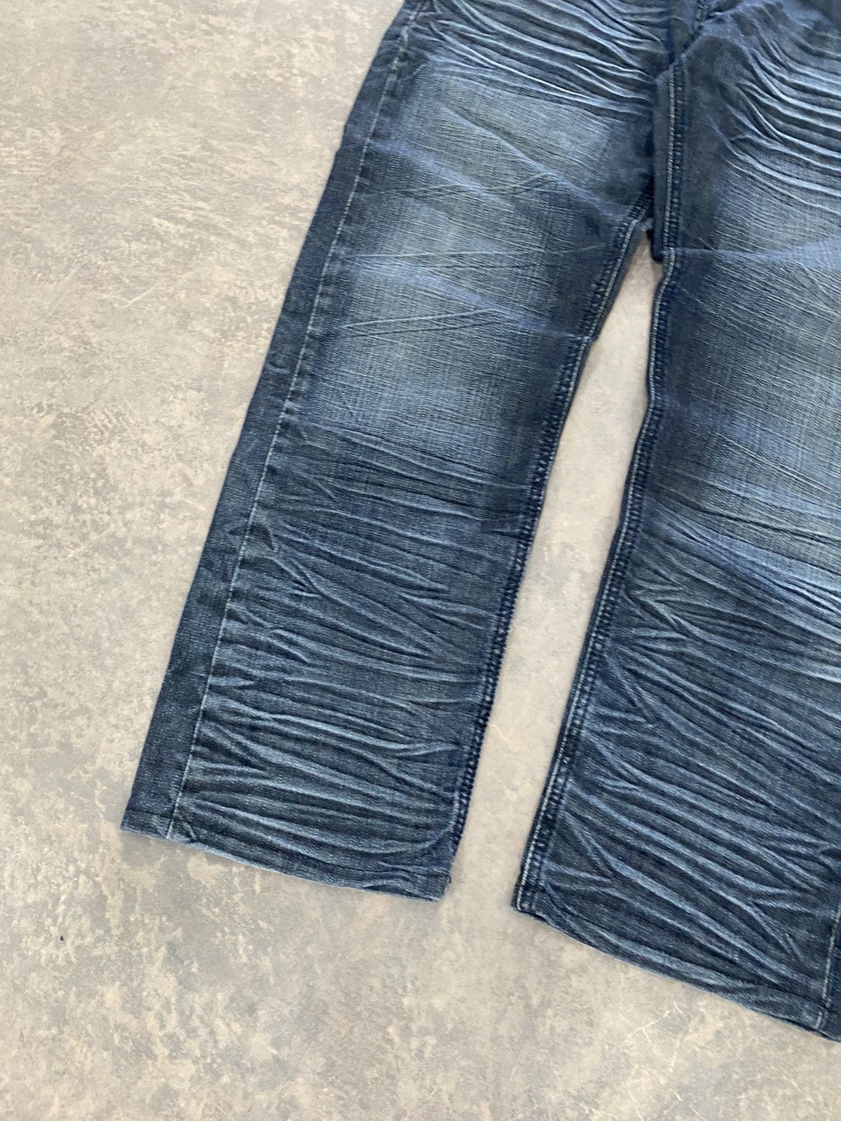 Le Grande Bleu (L.G.B.) VINTAGE OELYNO ITALY JEANS STONE WASHED LGB PUNK Size US 31 - 3 Thumbnail