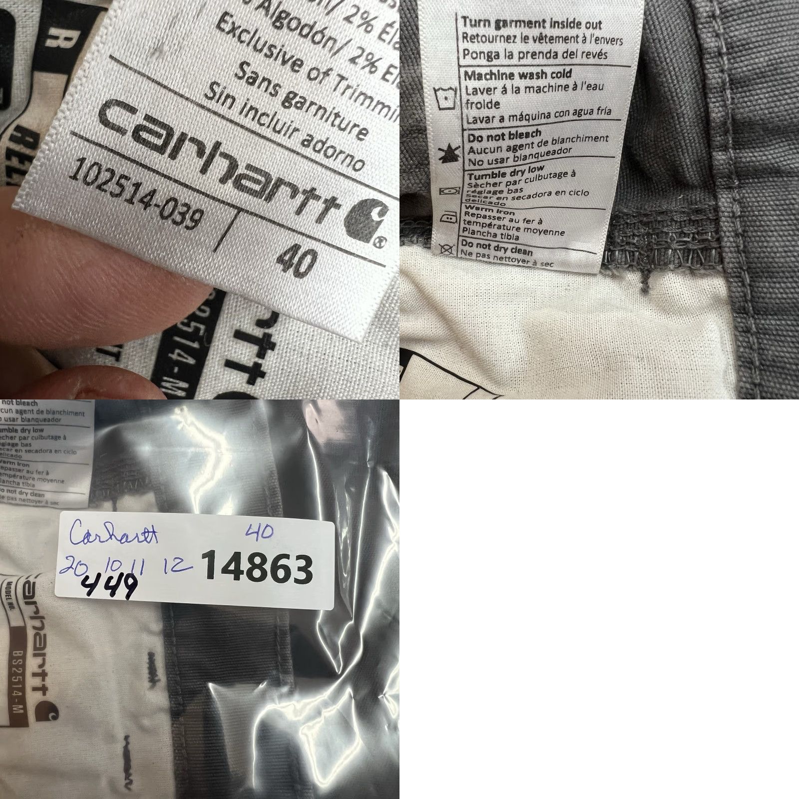 Carhartt Carhartt Rugged Flex Cargo Shorts Mens Size 40 Gray Distressed 10 In Inseam Size US 40 / EU 56 - 8 Thumbnail