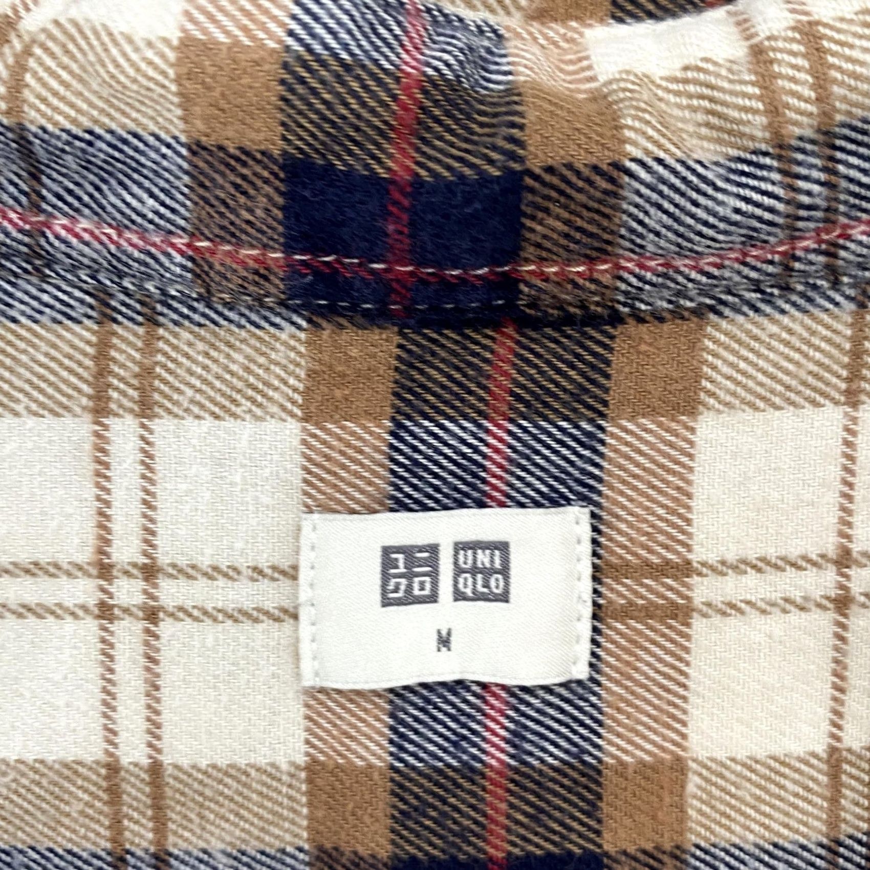 Uniqlo VINTAGE Uniqlo Popover Top Brown Plaid Cropped Cotton Womens Medium Shirt Size M / US 6-8 / IT 42-44 - 6 Thumbnail