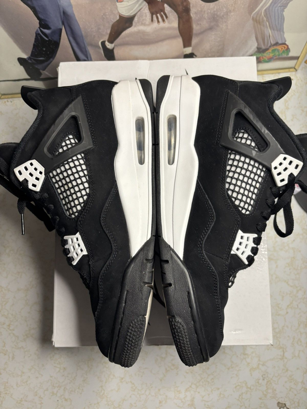 Jordan Brand Air Jordan 4 Retro OG Military Black Size US 10 / EU 43 - 3 Thumbnail