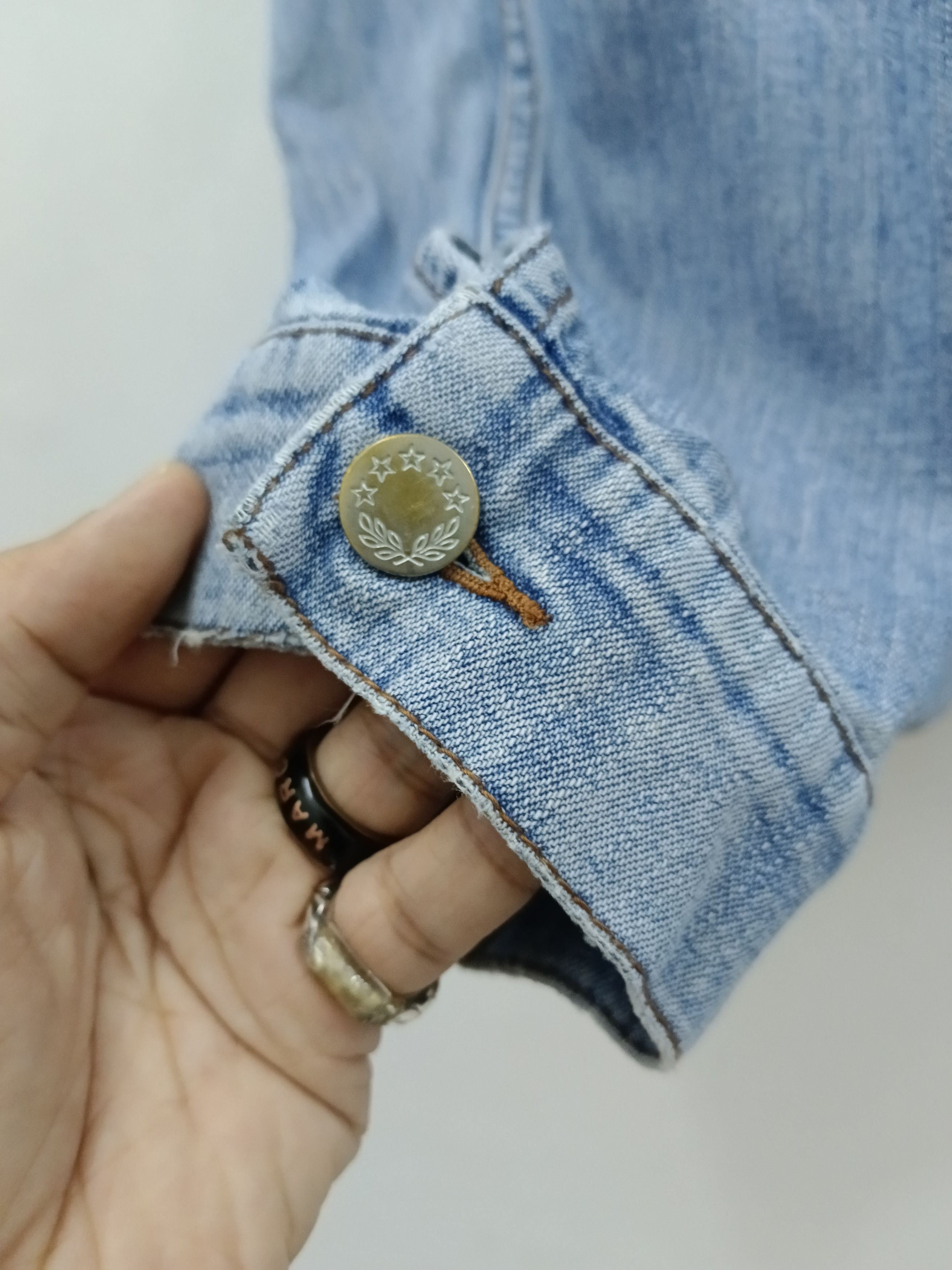 Pointer Distressed Vintage 90s Pointer Chinese Kung Fu Denim Size US L / EU 52-54 / 3 - 4 Thumbnail
