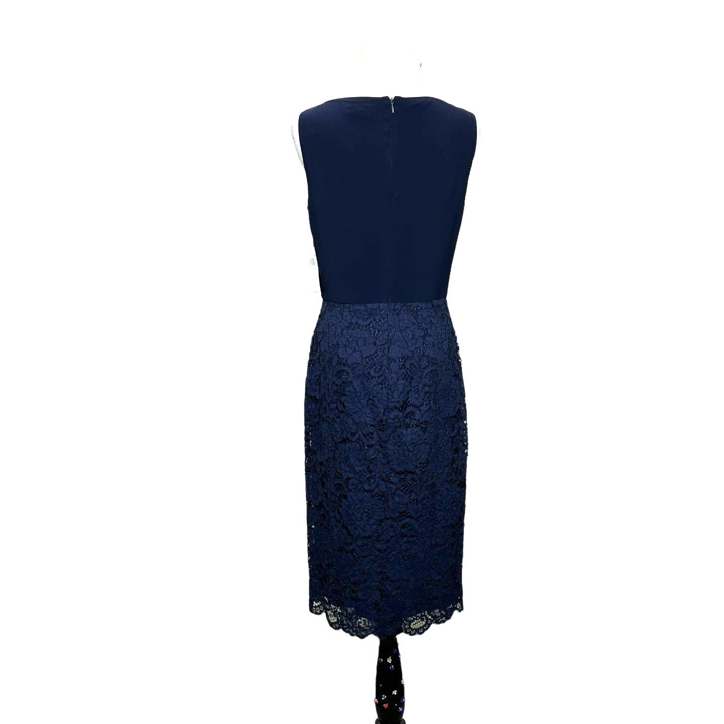 Ralph Lauren Ralph Lauren navy blue lace detail skirt cocktail dress 2 Size XS / US 0-2 / IT 36-38 - 2 Thumbnail