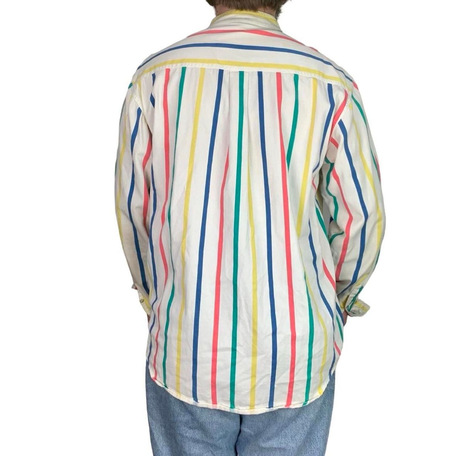 Japanese Brand × Vintage Vintage 90s Kensington Road Striped Button Up Shirt Size US L / EU 52-54 / 3 - 3 Thumbnail