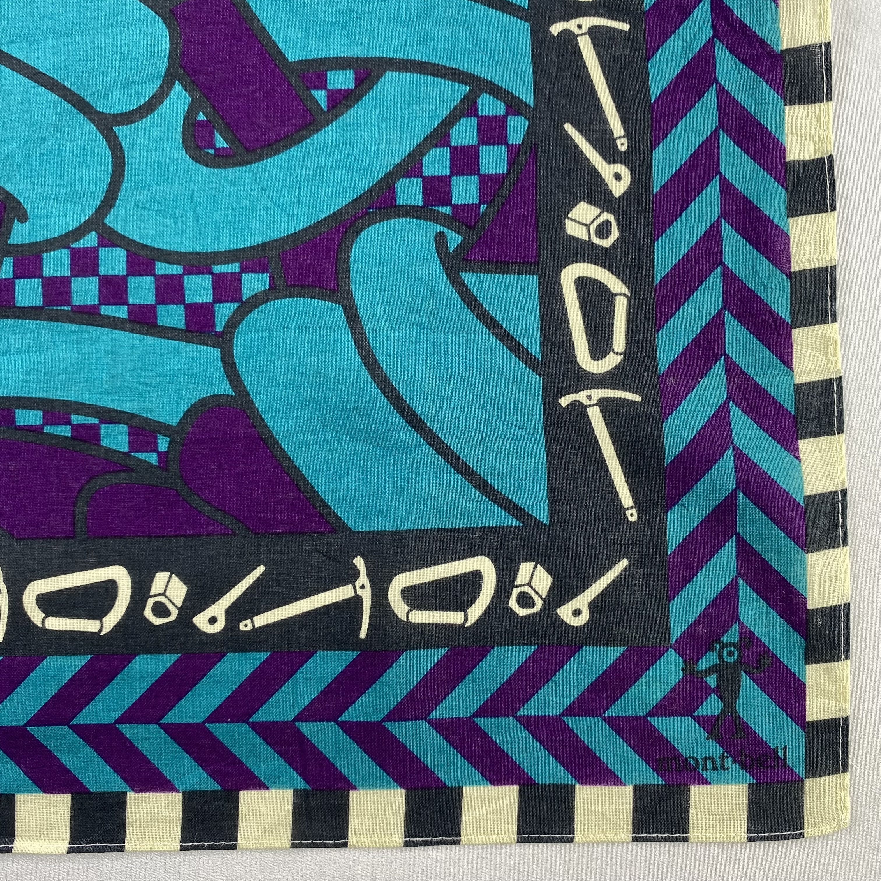 Montbell × Vintage Montbell Handkerchief / Neckerchief / Bandana-P1391 Size ONE SIZE - 3 Thumbnail