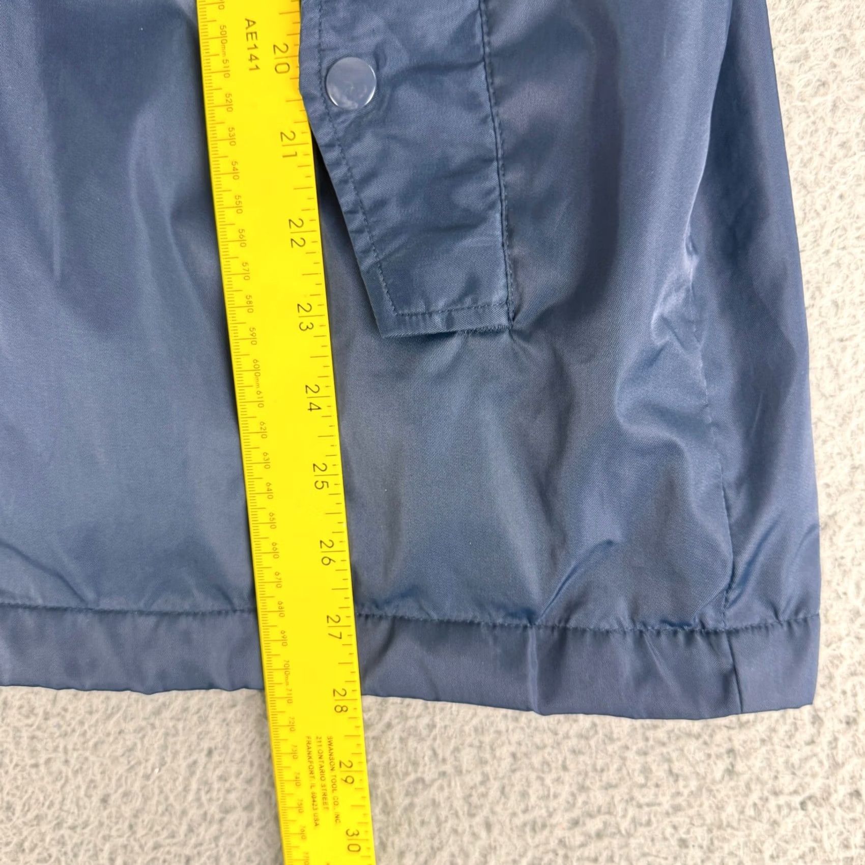Vintage Stussy Coaches Jacket Mens Medium Blue Nylon Dollar Sign Lining Streetwear Size US M / EU 48-50 / 2 - 7 Thumbnail