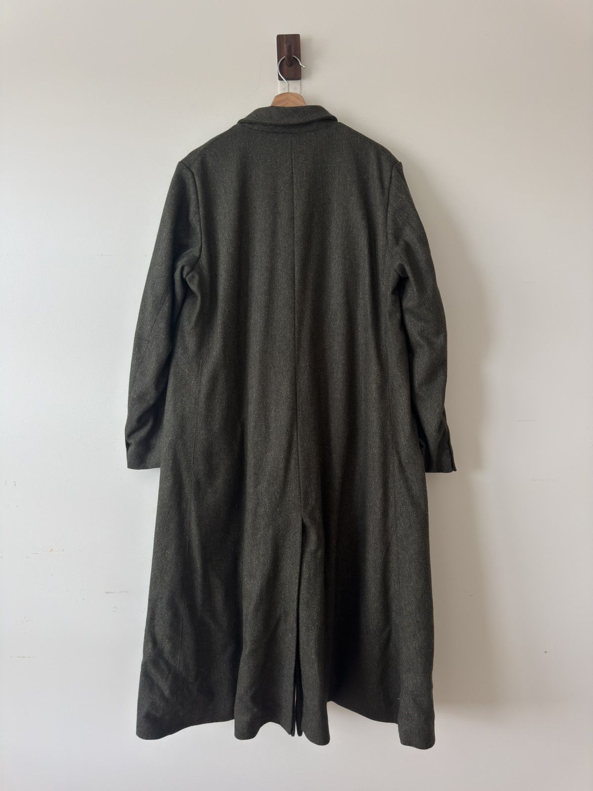 Paul Harnden Shoemakers Moss Green Wool Long Coat Size US M / EU 48-50 / 2 - 2 Thumbnail