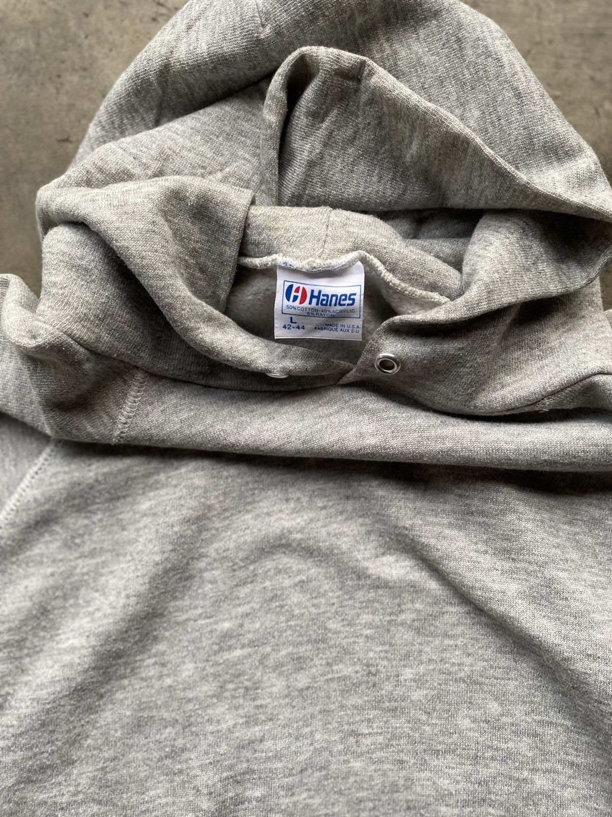Hanes × Vintage 80’s blank hoodie hanes Size US L / EU 52-54 / 3 - 2 Thumbnail