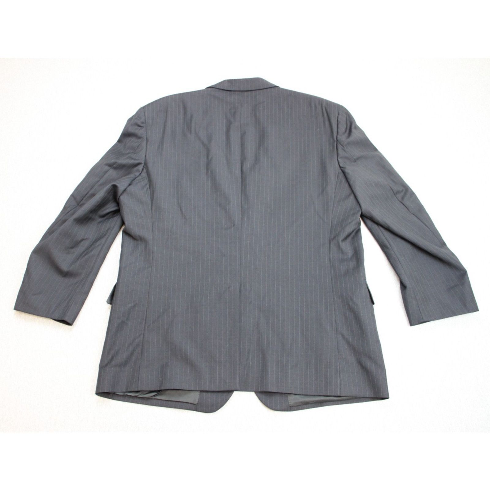 Jos. A. Bank Jos A Bank Blazer Men Size 46R Navy Blue Pinstriped 2 Button Size 46R - 2 Thumbnail