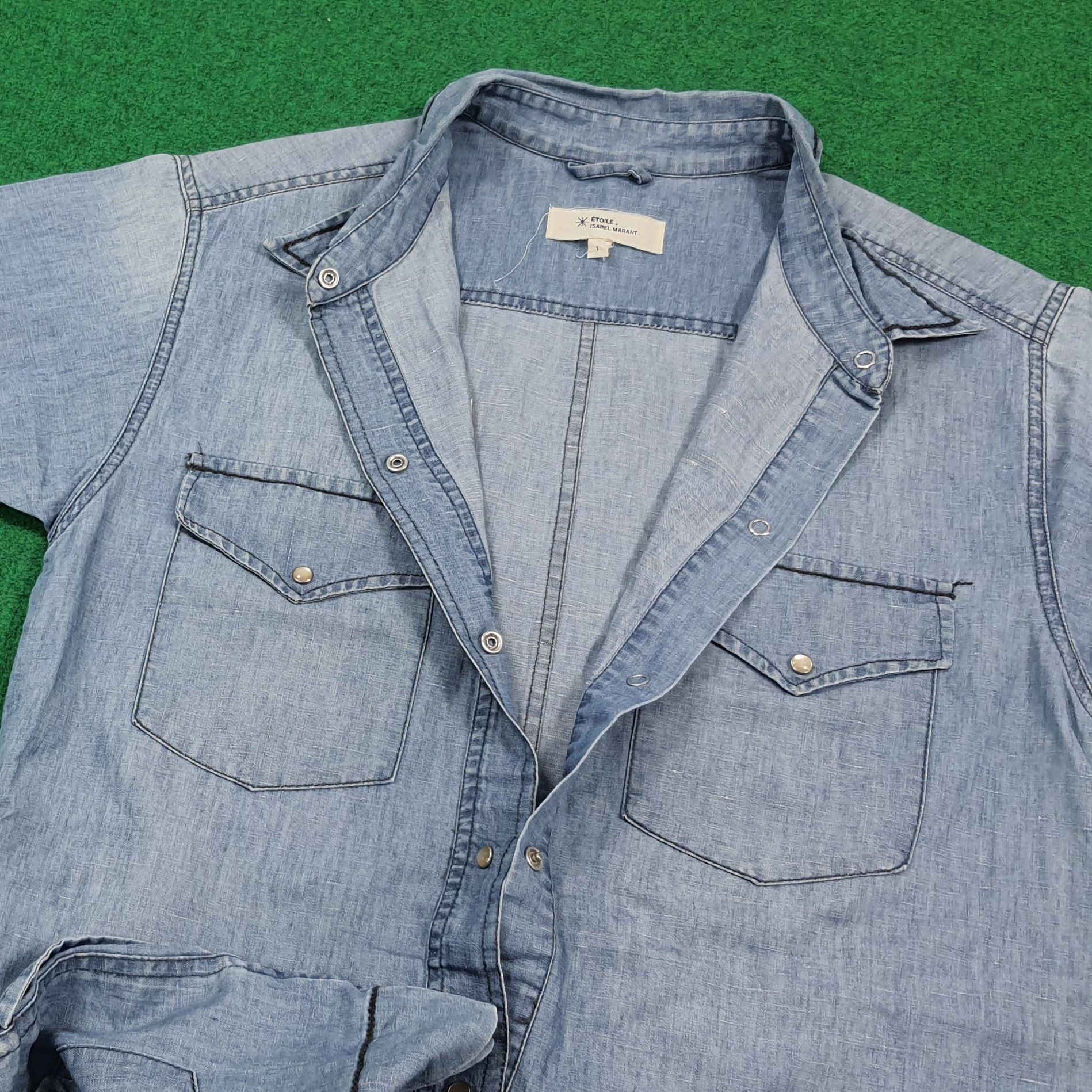 Isabel Marant Etoile Vintage Etoile Isabel Marant Denim Playsuit Romper C301N38 Size S / US 4 / IT 40 - 6 Thumbnail