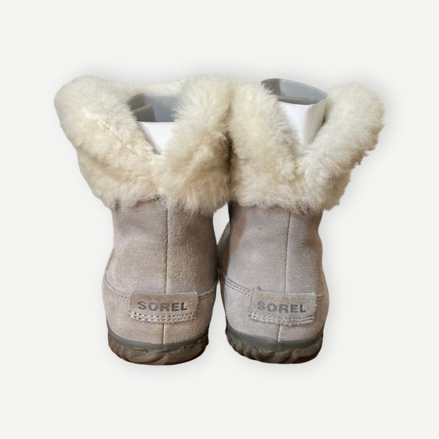 SOREL Sorel Out N About Bootie Gray Suede Shearling 6 Ankle Fall C Size US 6 / IT 36 - 3 Thumbnail