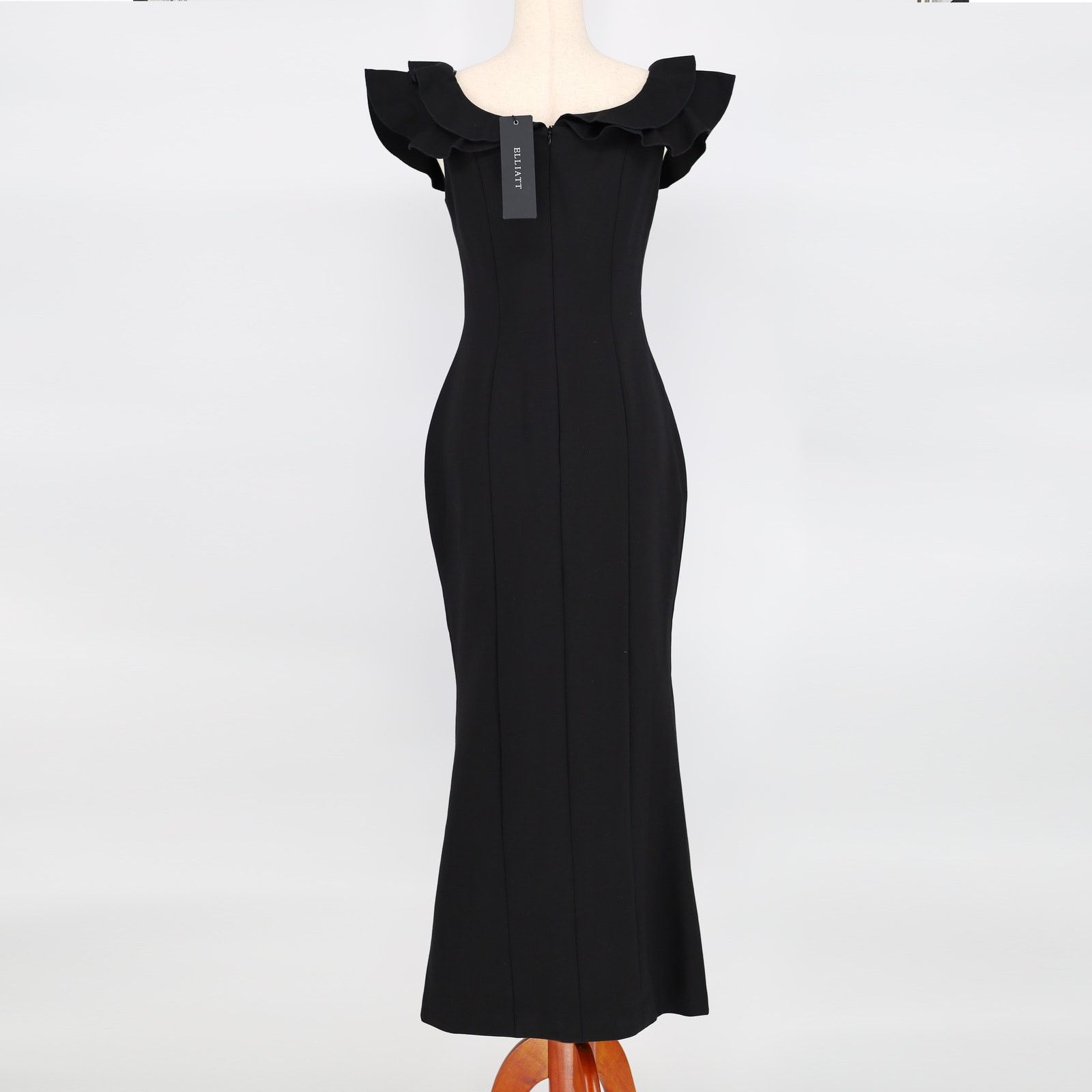 ELLIATT Elliatt Women Black Viscose Raja Maxi Evening Dress Size M Size M / US 6-8 / IT 42-44 - 7 Thumbnail