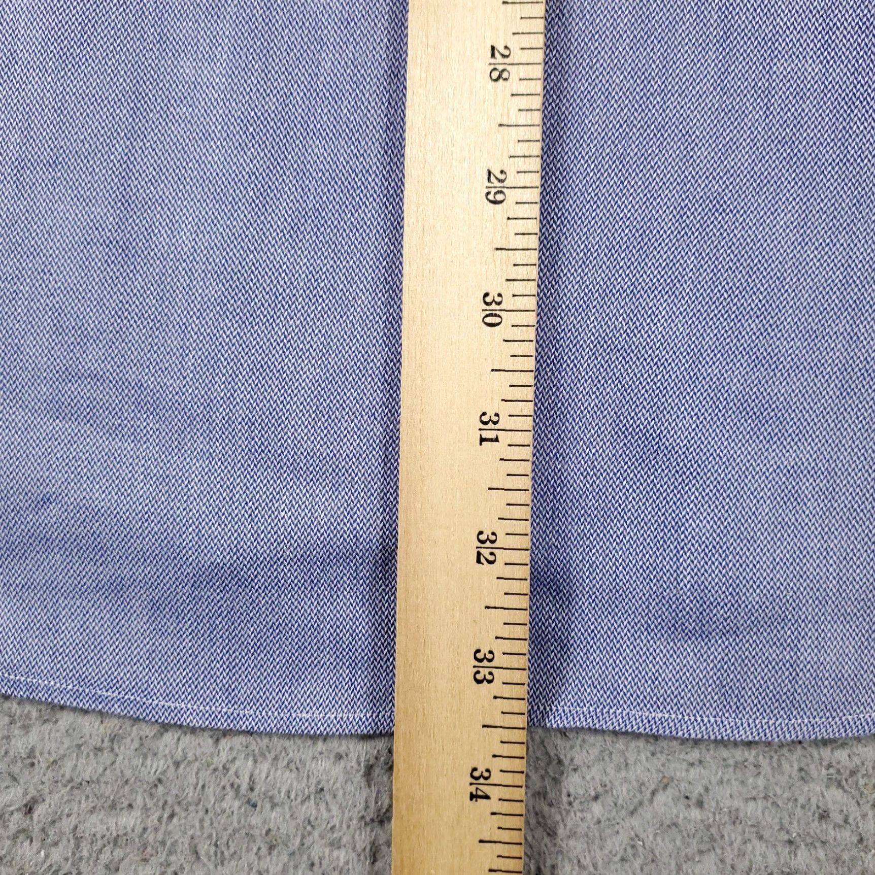 Ralph Lauren Ralph Lauren Shirt Mens 16 Blue Dress Button Up Long Sleeve Casual Workwear 16 in Blue Non-Iron Pockets Size 42R - 6 Thumbnail
