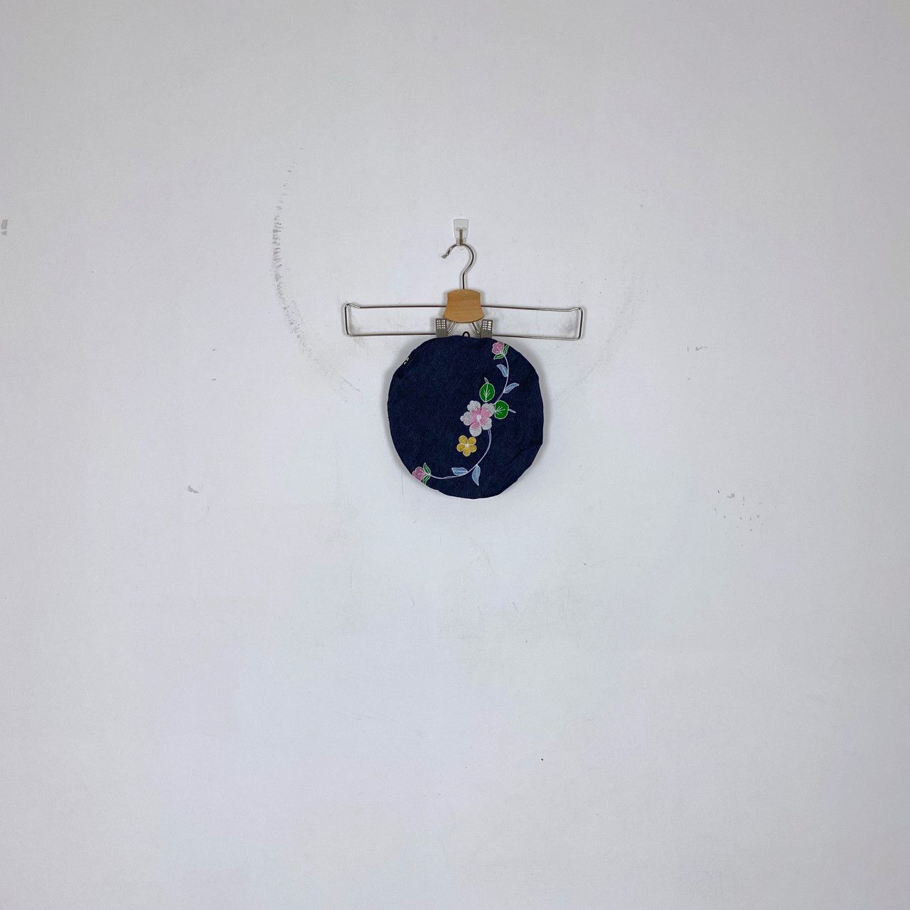 Engineered Garments ENGINEERED GARMENTS INDIGO DENIM FLORAL EMBROIDERY BERET Size ONE SIZE - 1 Thumbnail