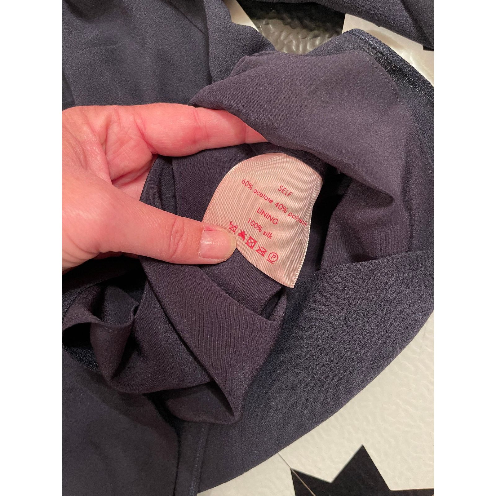 ROKSANDA Roksanda, Navy Ruffle Sleeve Blouse, NWT, UK 10 Size M / US 6-8 / IT 42-44 - 6 Thumbnail