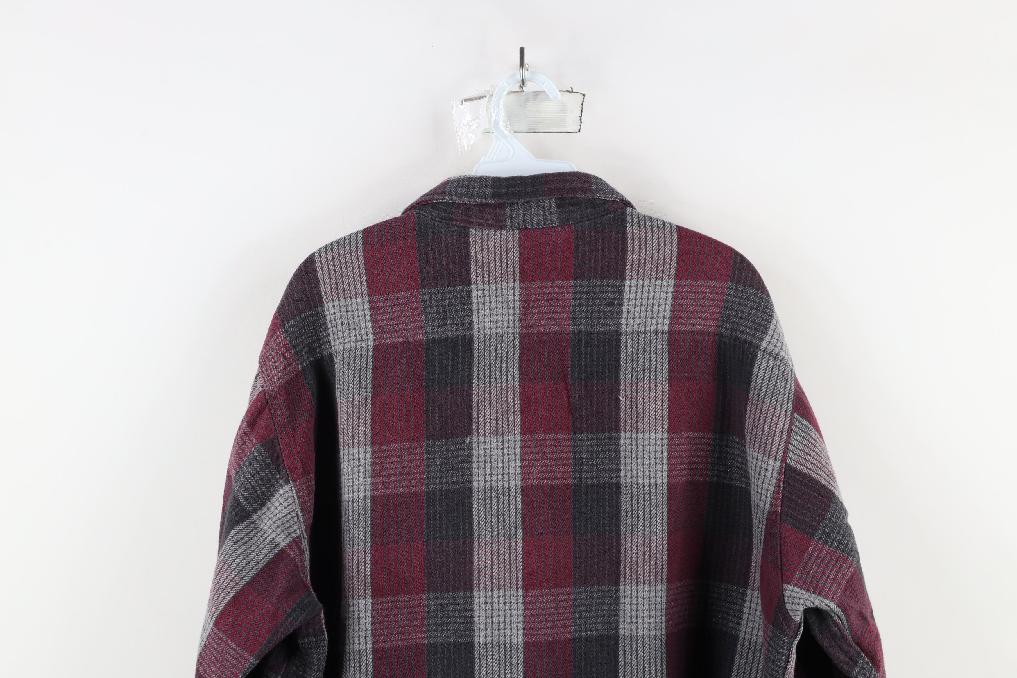 Vintage Vintage 90s Streetwear Heavyweight Button Shirt Plaid Size US XL / EU 56 / 4 - 13 Thumbnail