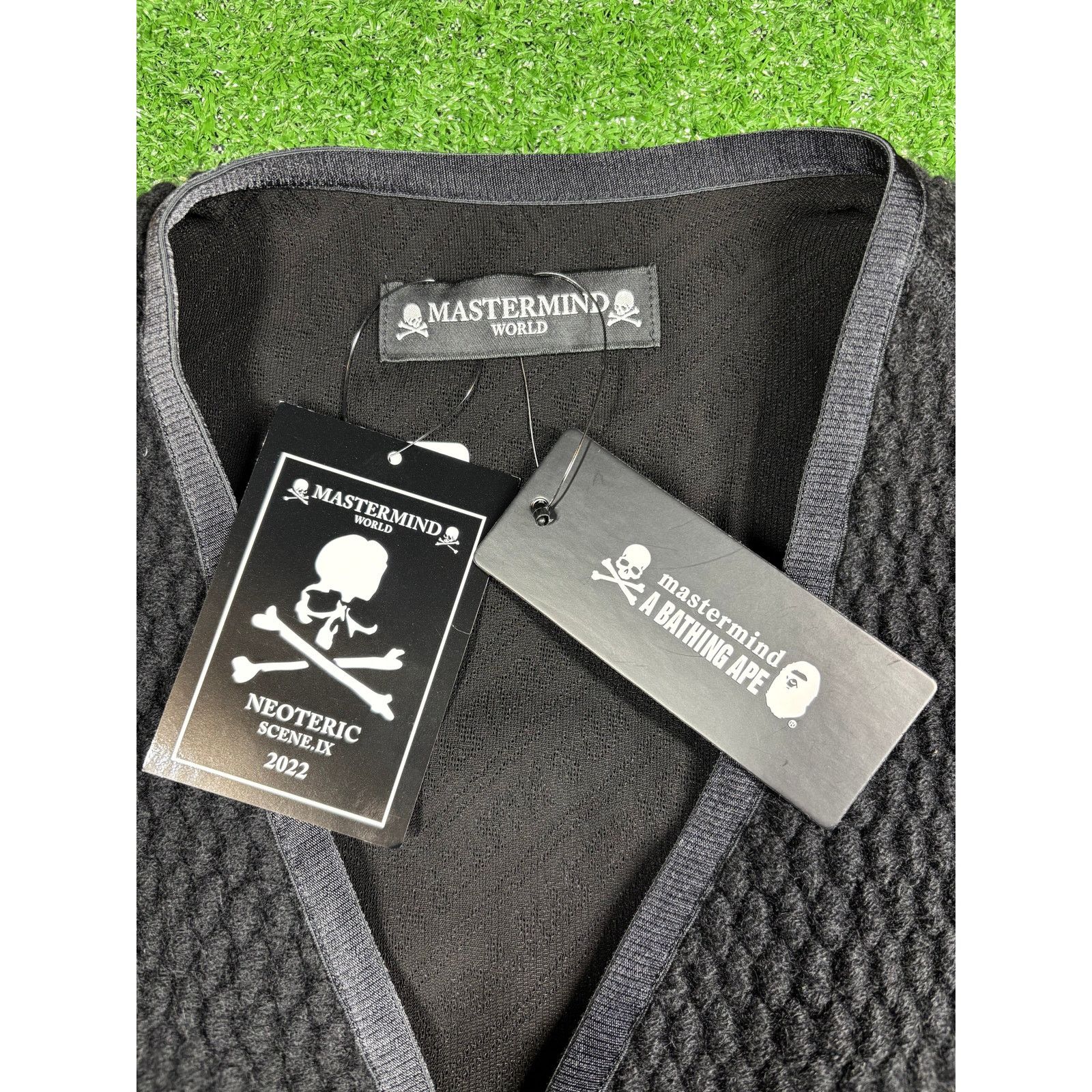 Mastermind Japan Mastermind World Cashmere Black Cardigan Size Medium Size M / US 6-8 / IT 42-44 - 5 Thumbnail