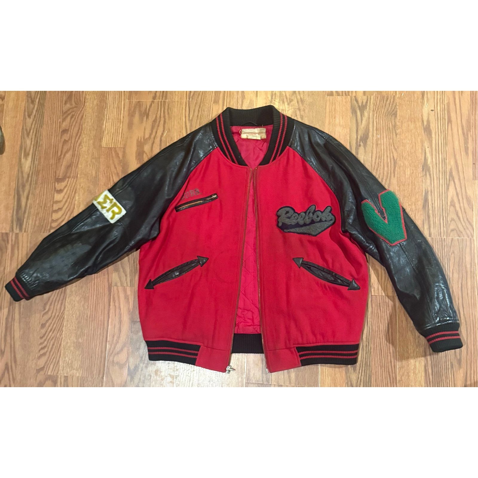 Reebok Vintage 80s–90s Reebok Varsity Jacket | Wool & Leather Size US M / EU 48-50 / 2 - 1 Thumbnail