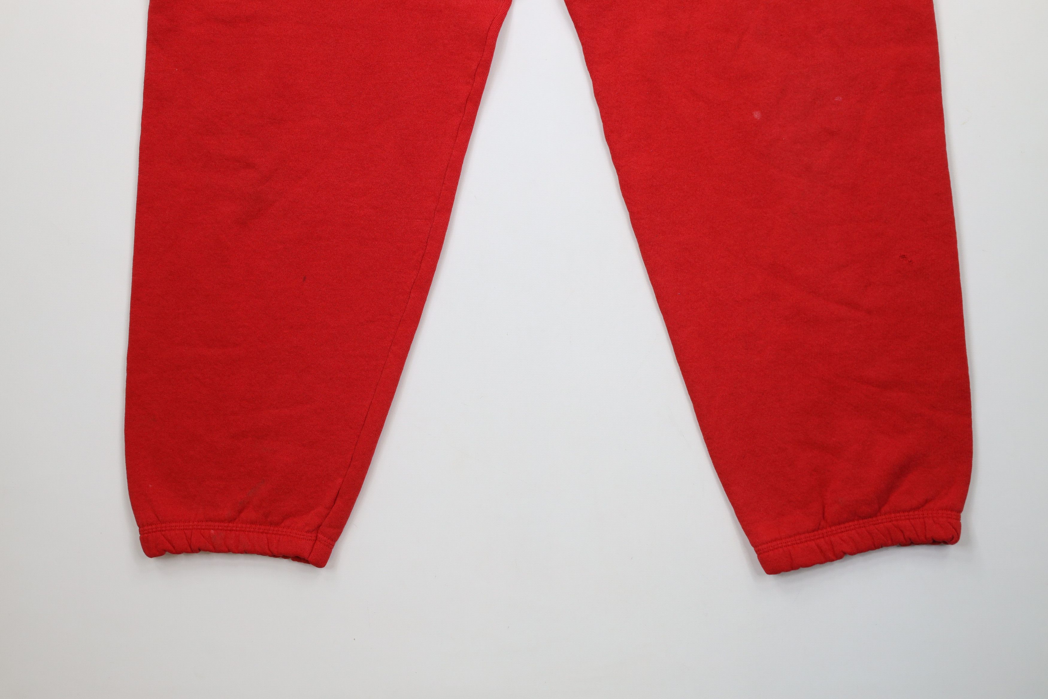 Vintage Vintage 90s Streetwear Paw Print Sweatpants Joggers Red USA Size US 38 / EU 54 - 3 Thumbnail