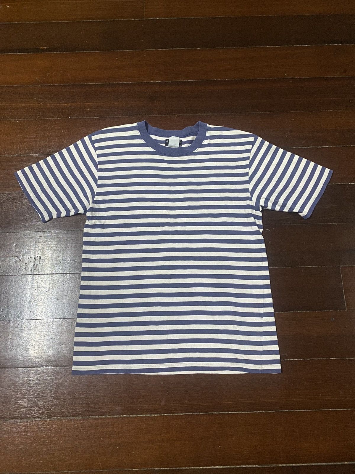 agnes b. Vintage Agnes B Homme Paris Casual Classics Striped Tee Size US M / EU 48-50 / 2 - 1 Thumbnail