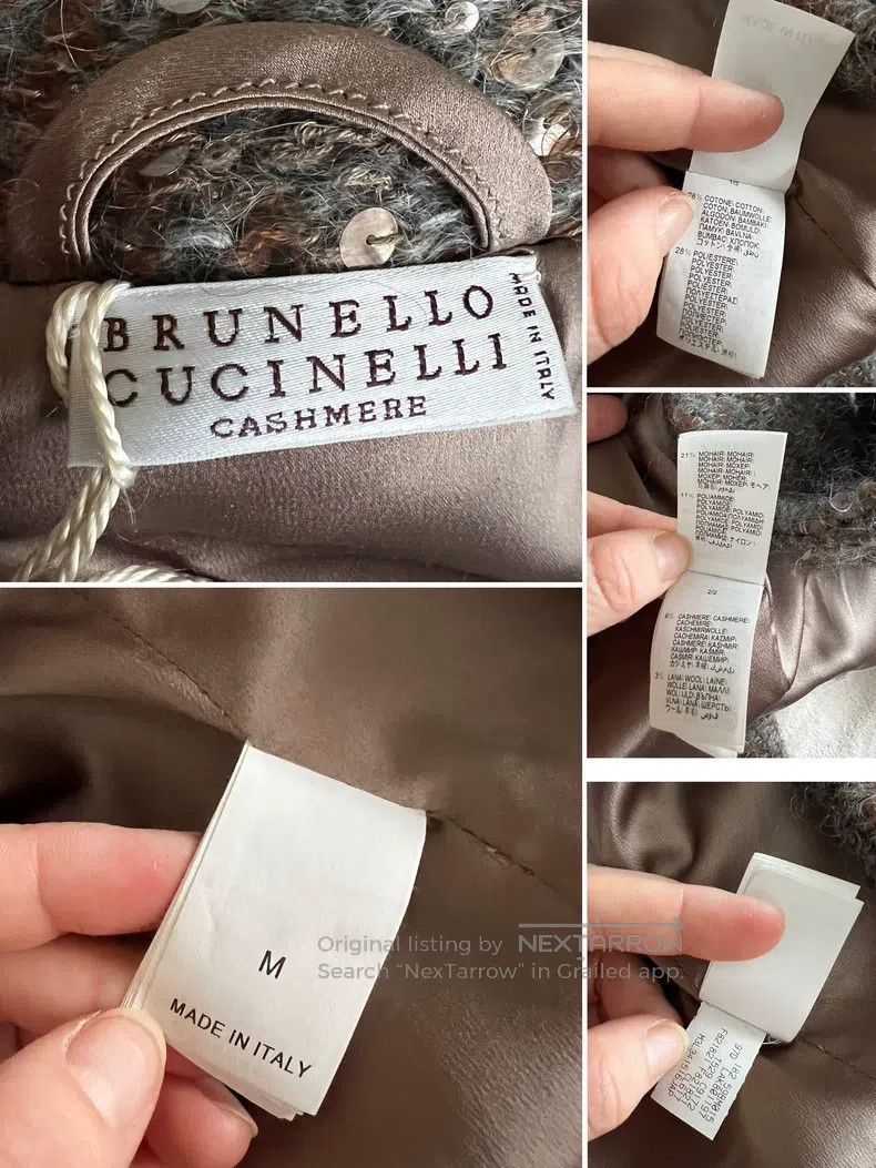 Brunello Cucinelli Brunello Cucinelli Sequin Cashmere Mohair Overcoat Size M / US 6-8 / IT 42-44 - 6 Thumbnail