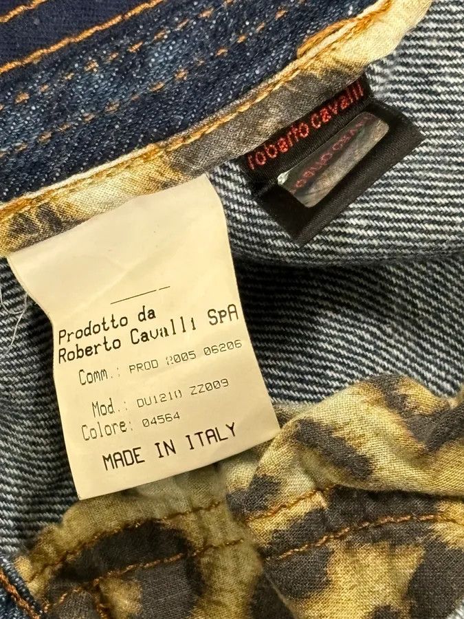 Roberto Cavalli AW2005 Roberto Cavalli Leopard Interior Blue Denim Jeans Size US 32 / EU 48 - 11 Thumbnail