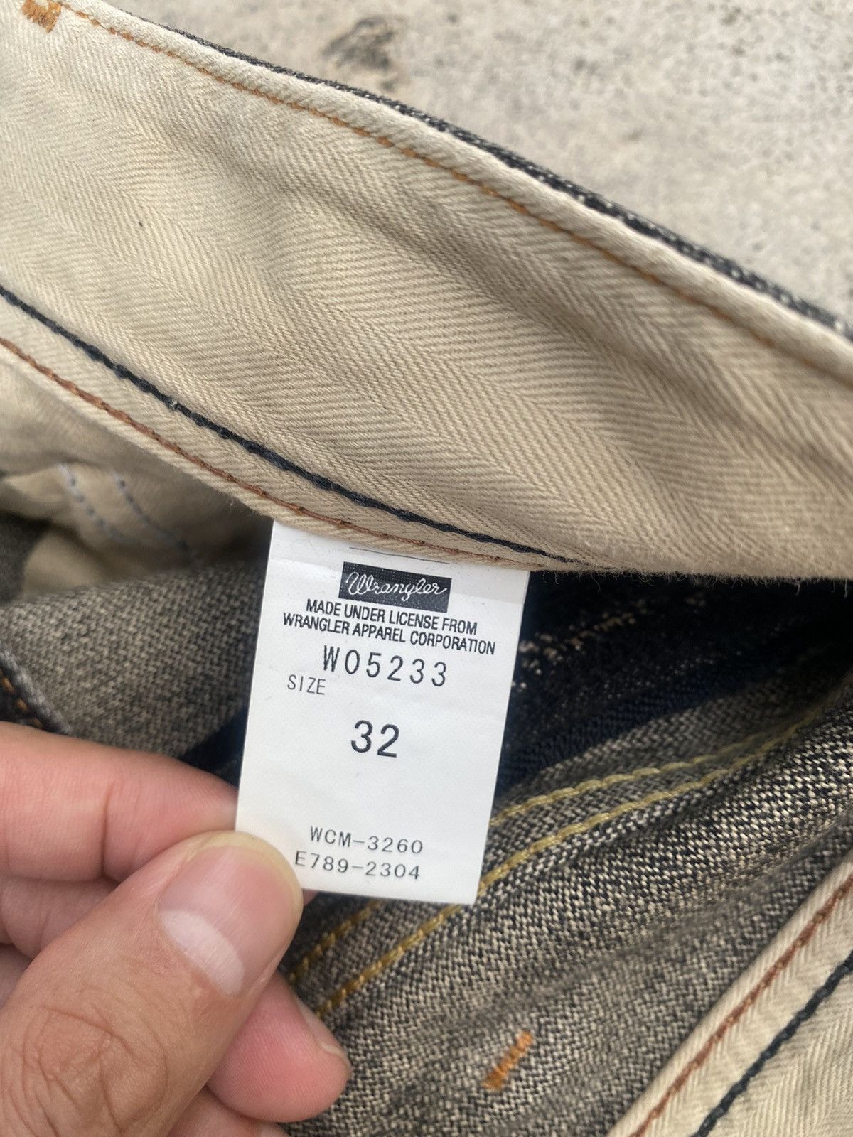 Japanese Brand × Vintage × Wrangler Vintage y2k Wrangler Faded Claw Mark Jeans Size US 32 / EU 48 - 20 Thumbnail