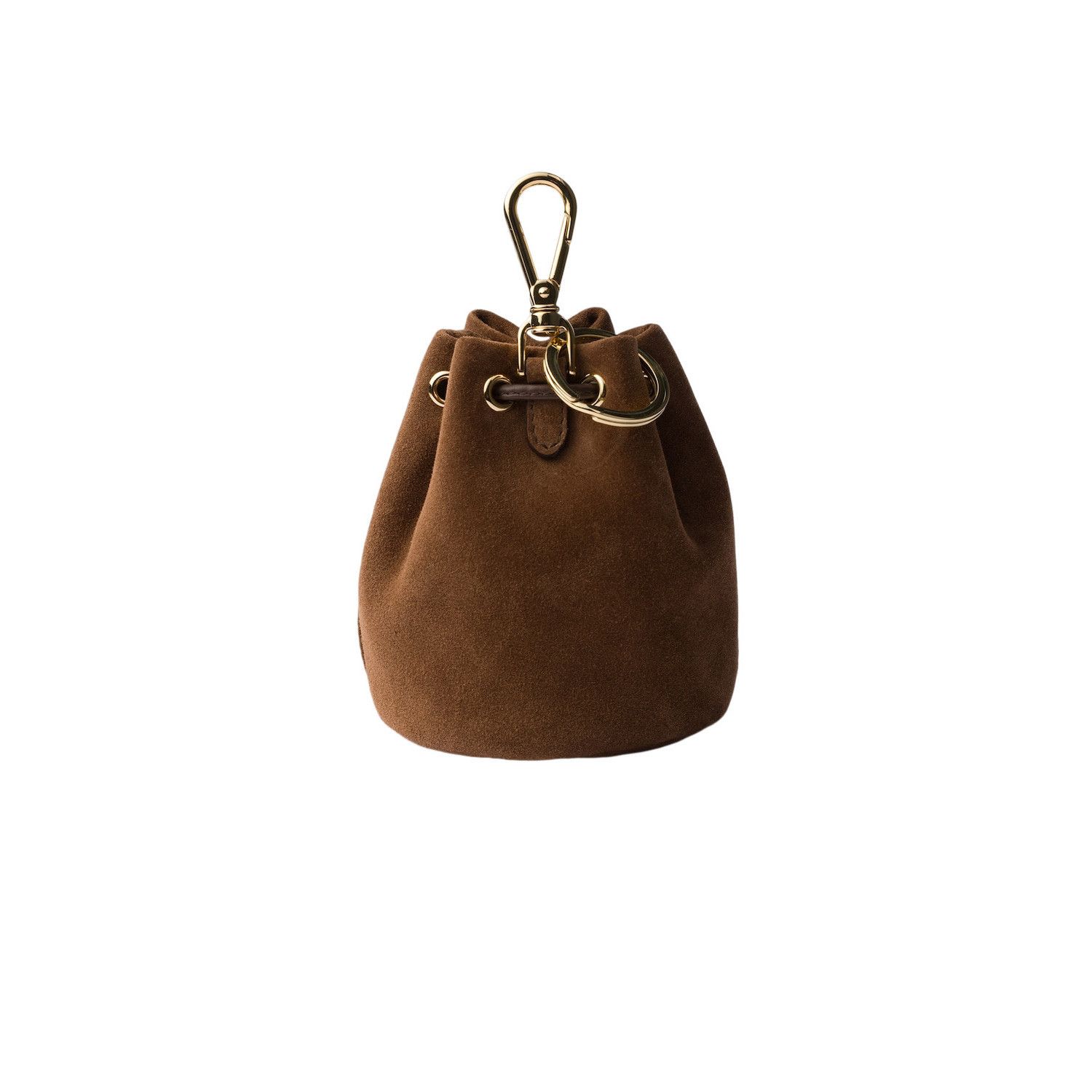 Prada PRADA $895 Cocoa Brown Icon Mini Keychain Charm New & Authen Size ONE SIZE - 2 Thumbnail