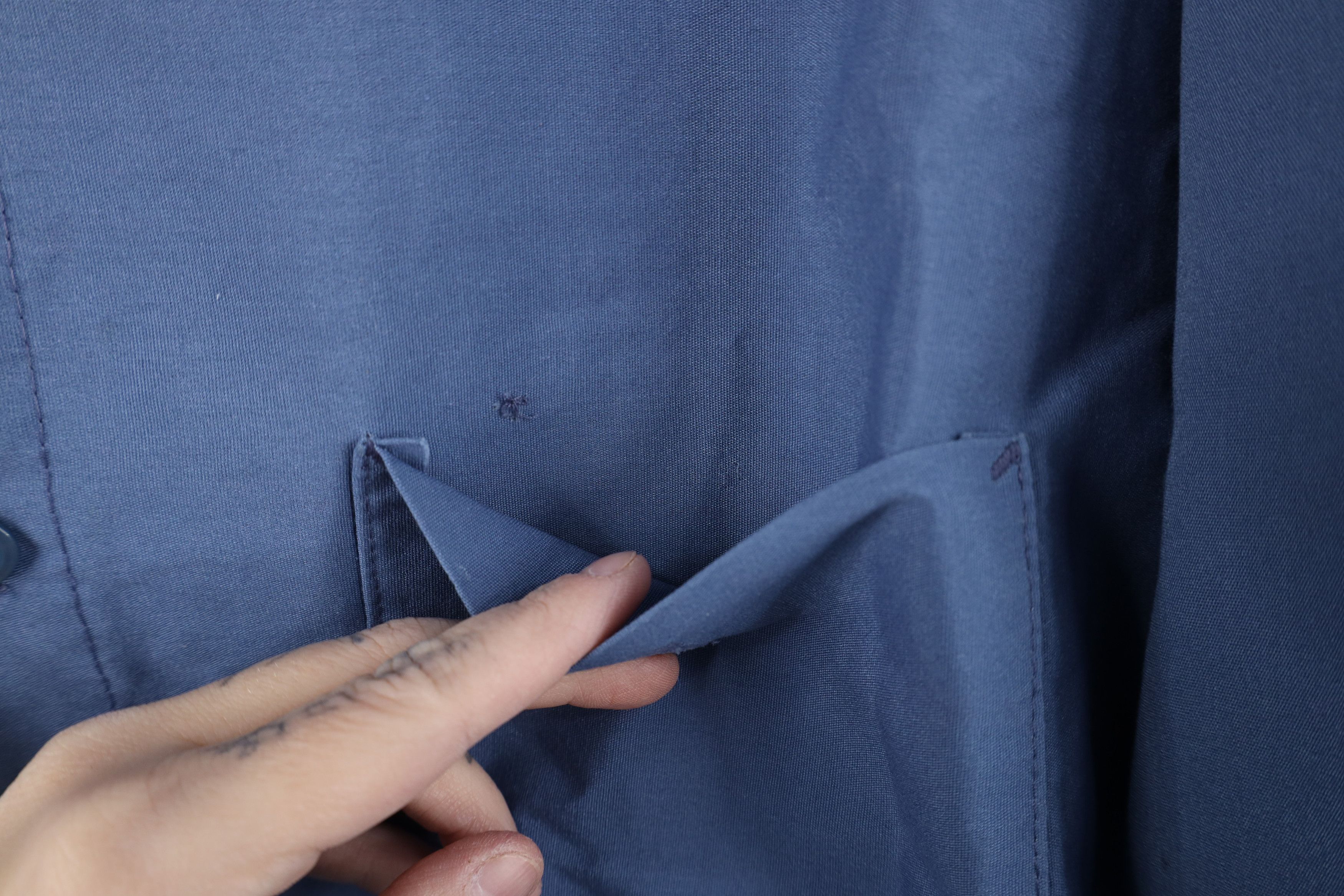 Vintage Vintage 70s Streetwear Mechanic Button Shirt Blue USA Size US XL / EU 56 / 4 - 5 Thumbnail
