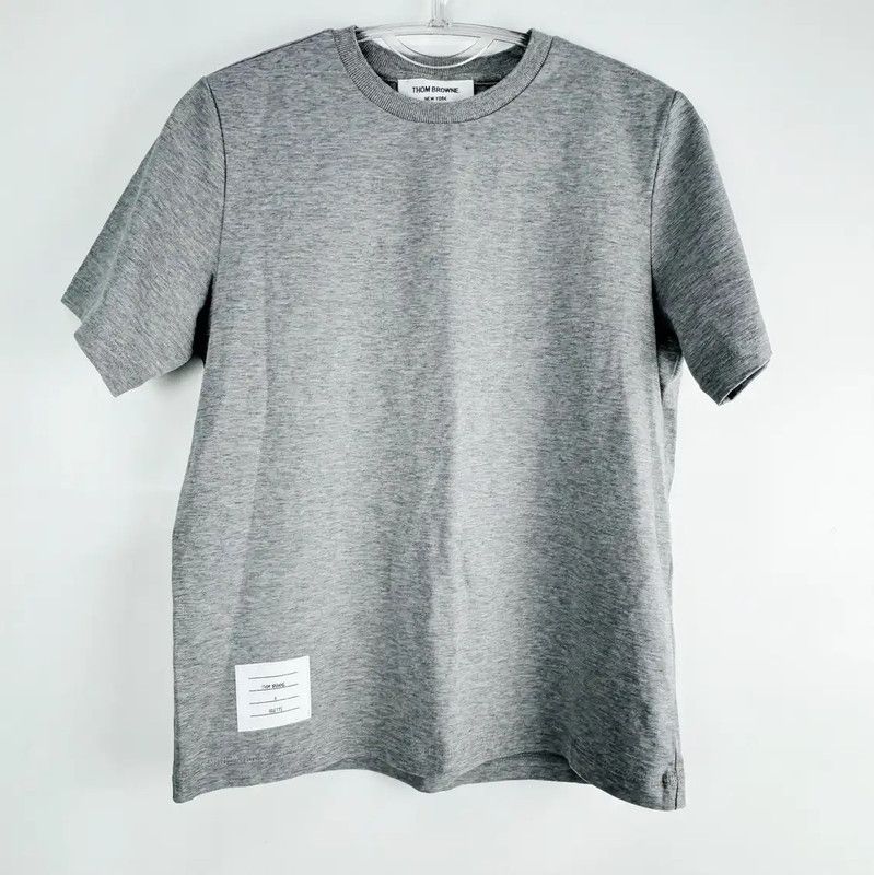 Thom Browne Thom Browne Gray Cotton Women's T-Shirt 0089 Size S / US 4 / IT 40 - 1 Thumbnail