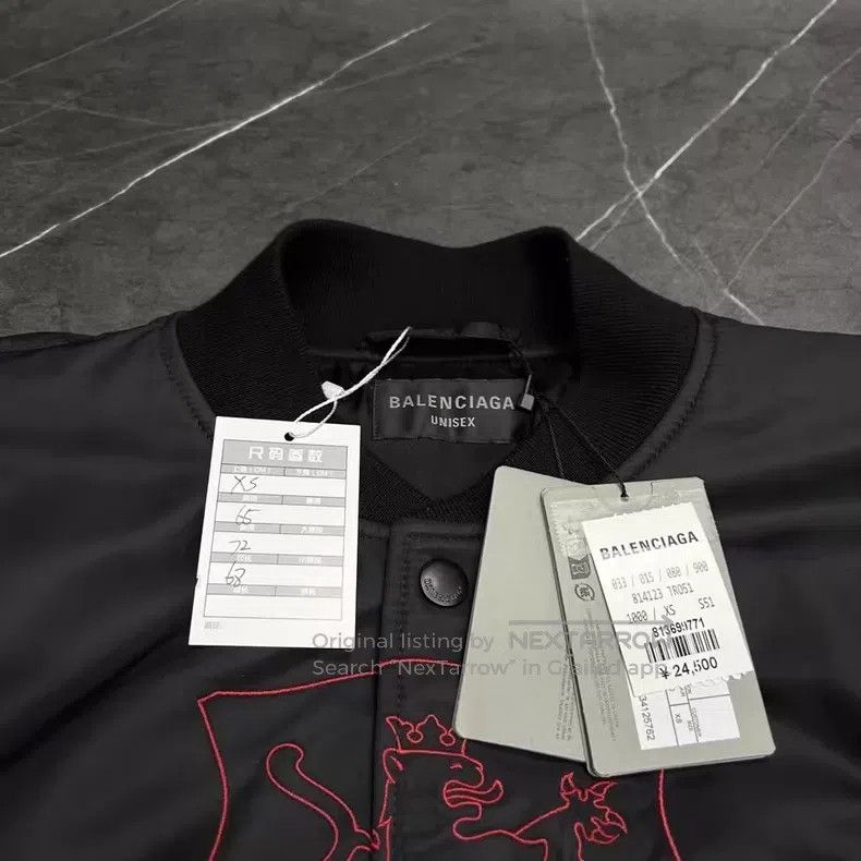 Balenciaga Balenciaga Lion head embroidery flight jacket bomber Size US XS / EU 42 / 0 - 3 Thumbnail