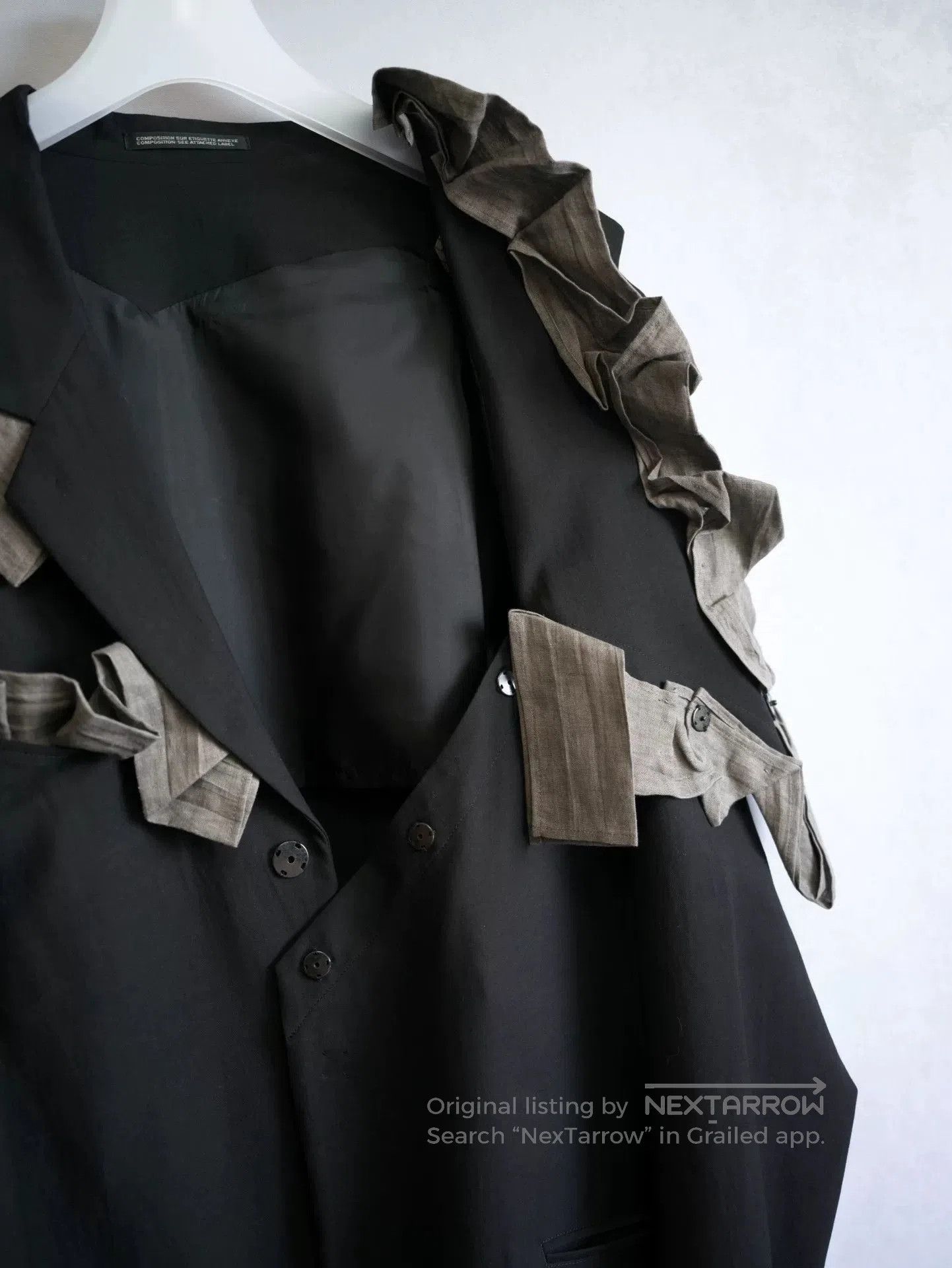 Yohji Yamamoto Yohji Yamamoto Twisted Gabardine Jacket. Size M / US 6-8 / IT 42-44 - 5 Thumbnail
