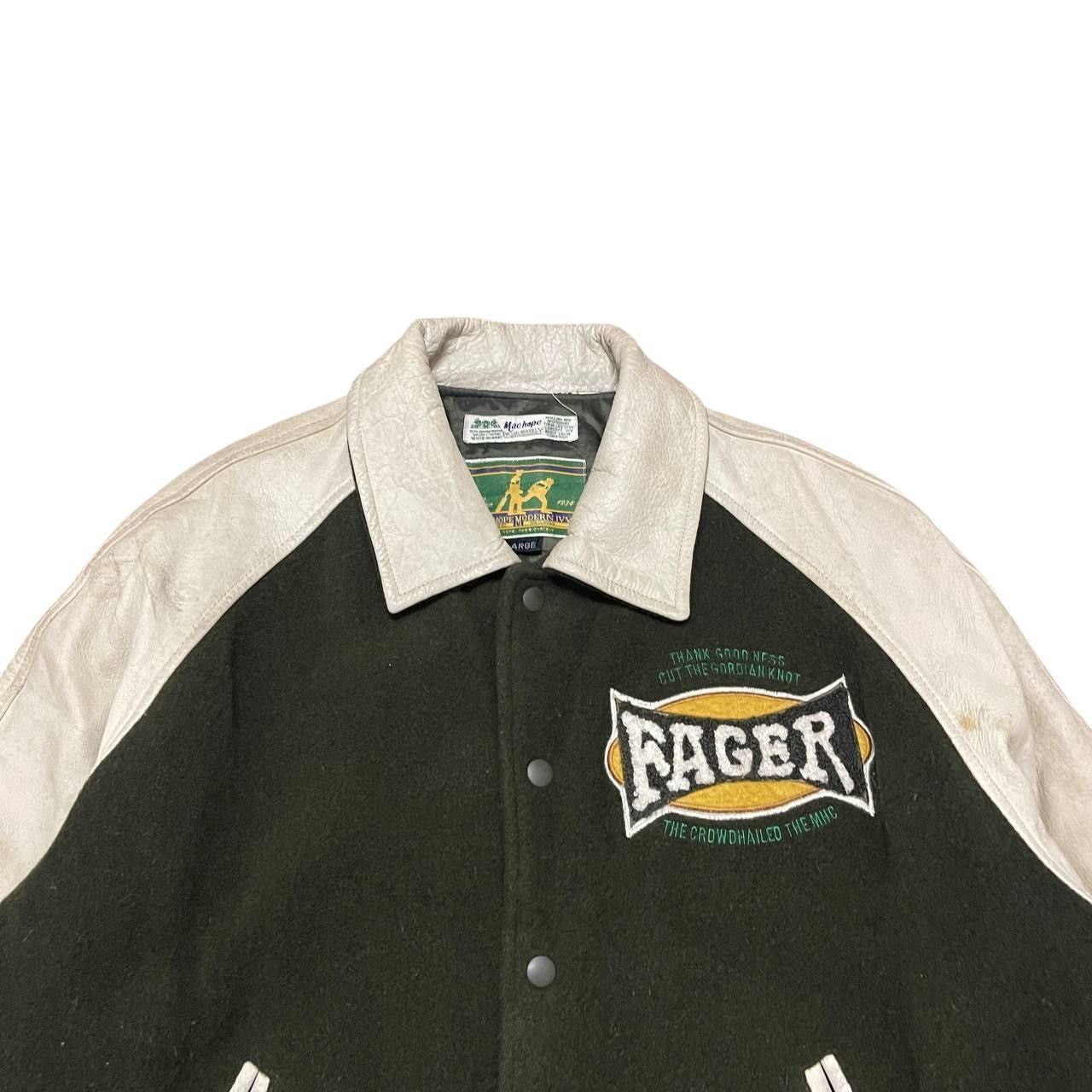 Japanese Brand Vintage Machope Cuthbert Gumption Varsity Jacket Leather Size US L / EU 52-54 / 3 - 6 Thumbnail