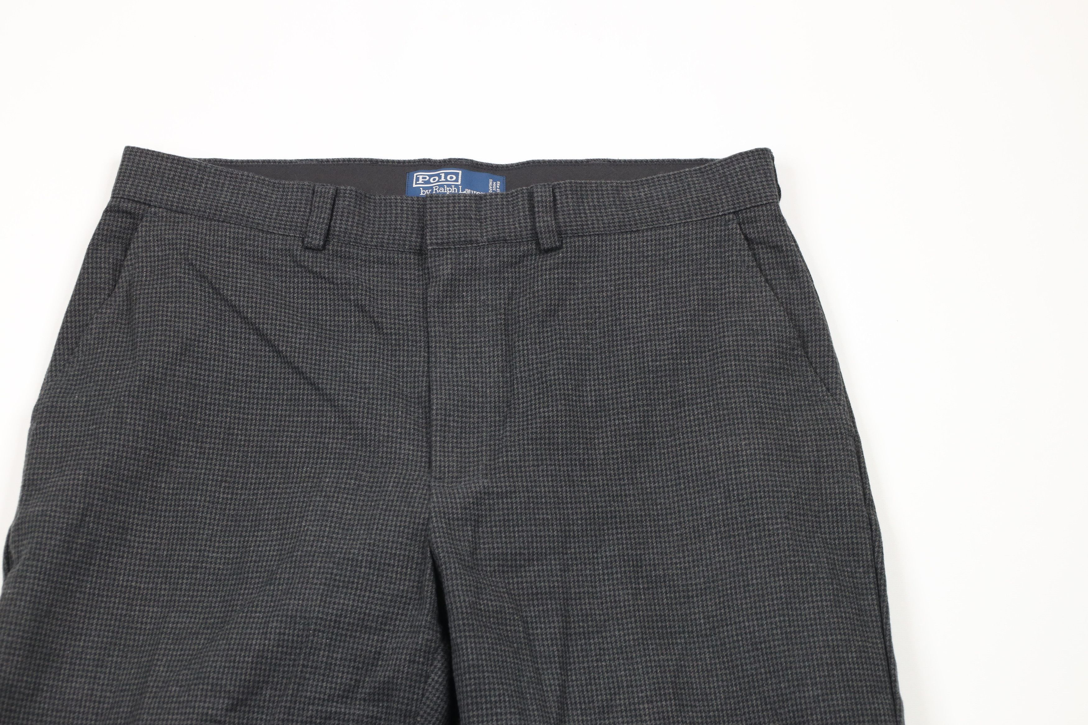 Ralph Lauren × Vintage Vintage 90s Ralph Lauren Houndstooth Wide Leg Chino Pants Size US 34 / EU 50 - 2 Thumbnail