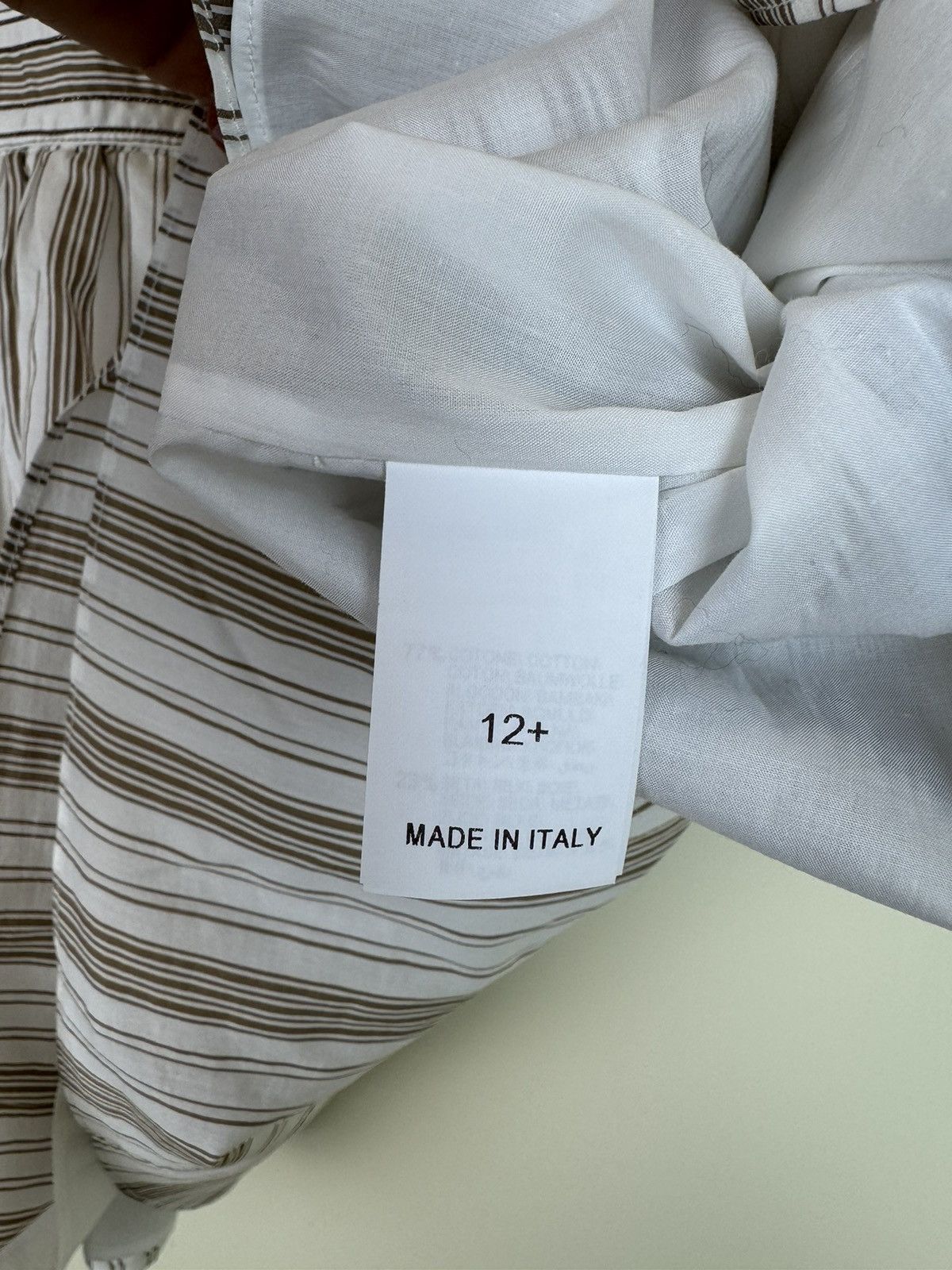 Brunello Cucinelli Brunello Cucinelli monili cotton silk striped blouse top XS Size XS / US 0-2 / IT 36-38 - 9 Thumbnail