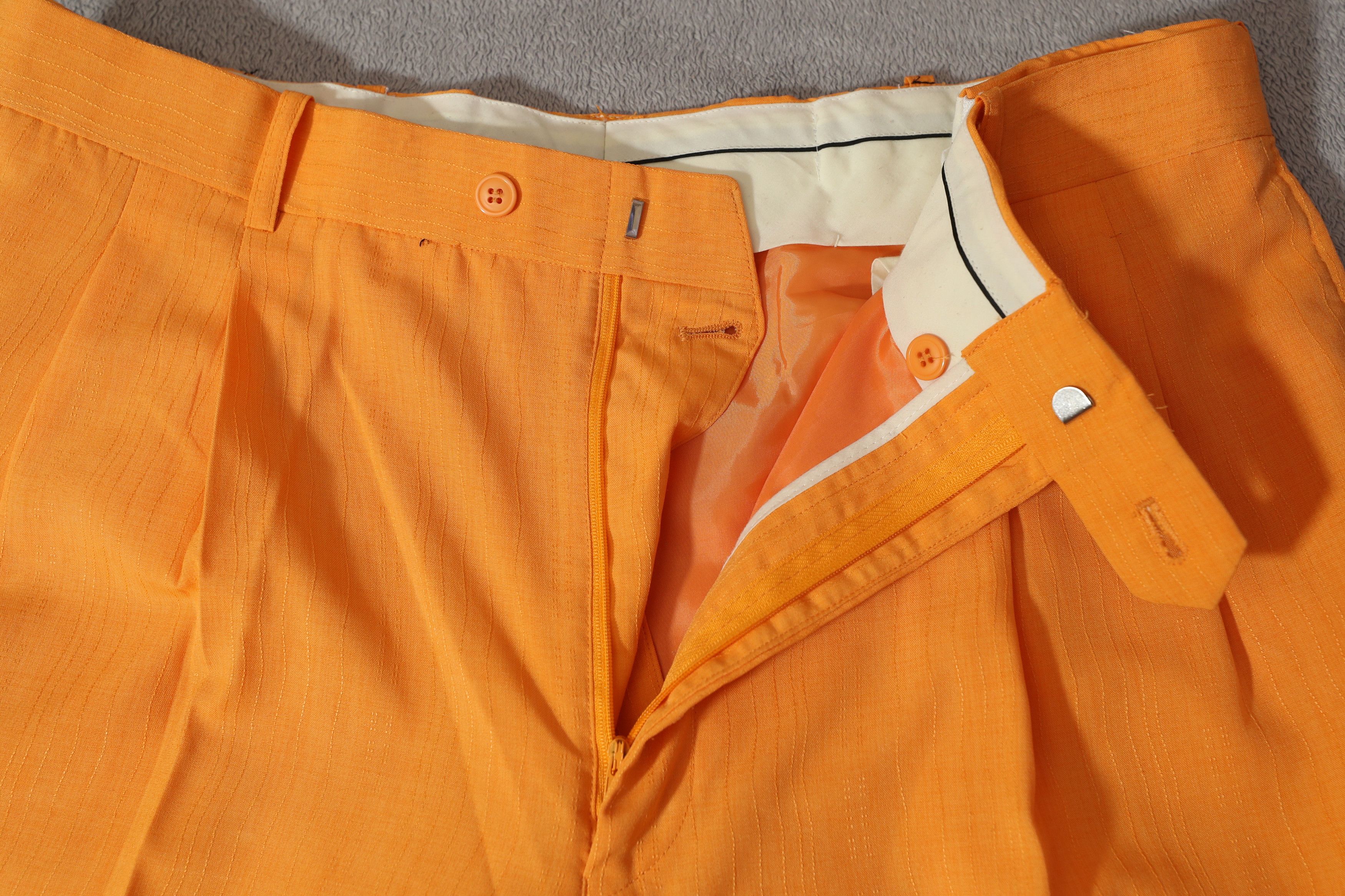 Other Il Canto Vintage Italian Orange Dress Pants (40) Size US 40 / EU 56 - 8 Thumbnail